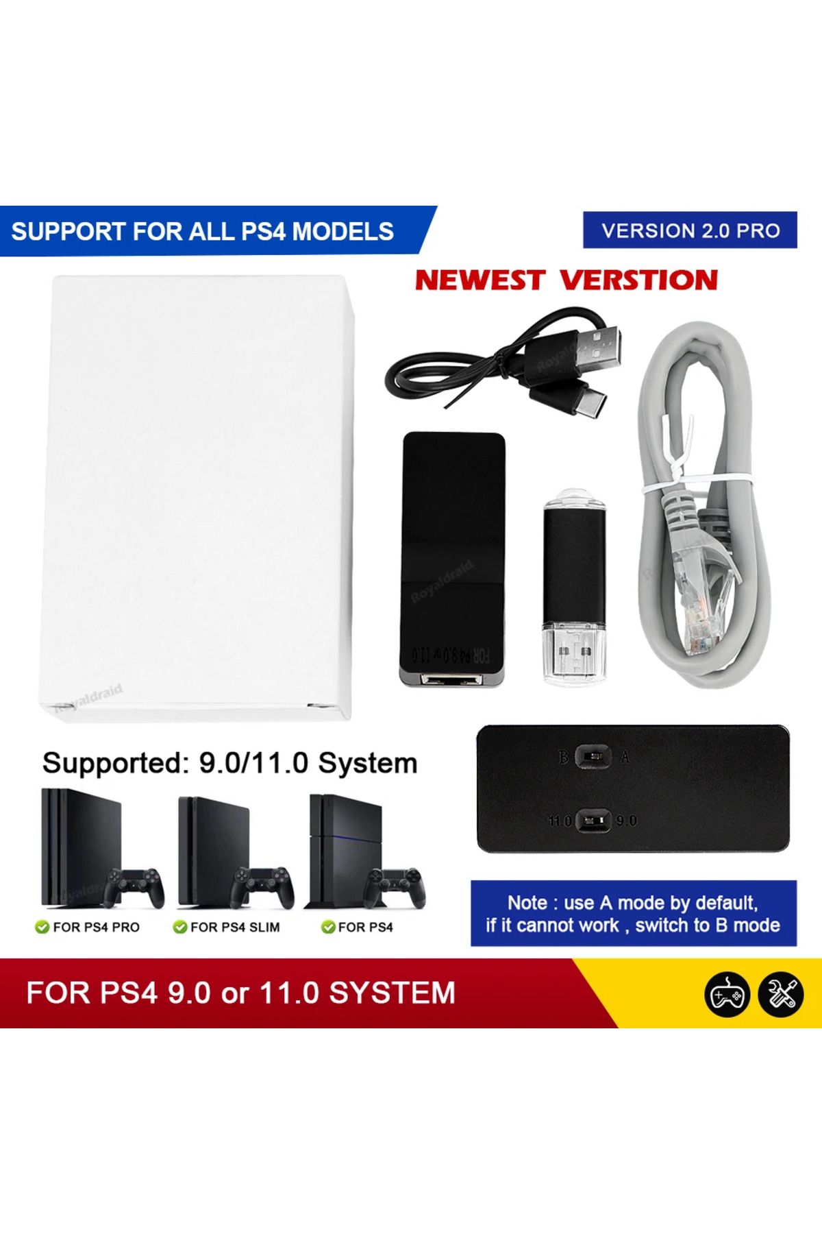 Choice-V2.0 One Key JB Tool USB Adapter For PS4 FW 9.0 11.0 System PPPwn Dongle Receiver Activator For P... 7