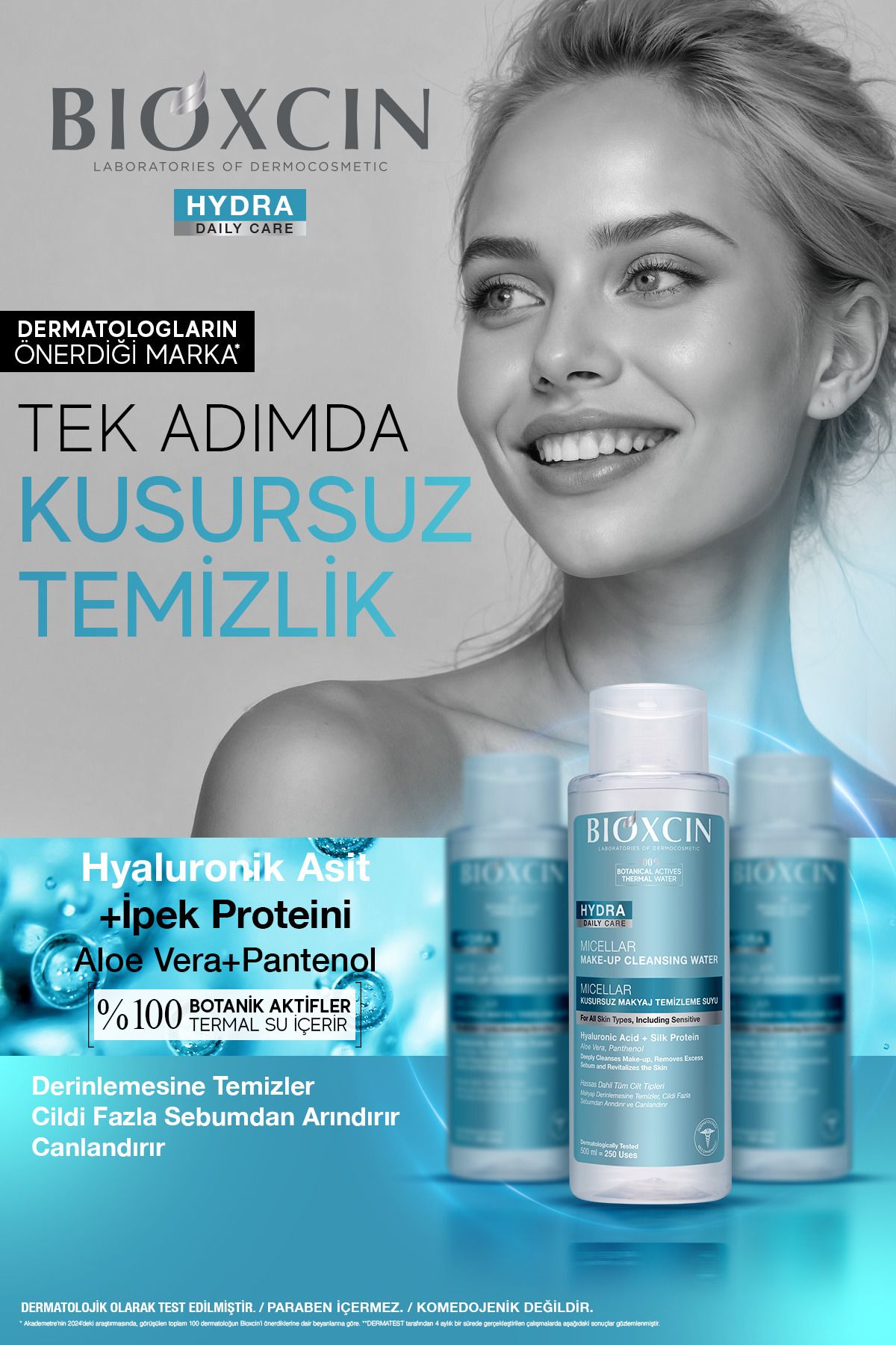 آب پاک‌کننده آرایش Hydra Micellar Perfect 500 میلی‌لیتر خرید 1 عدد رایگان دریافت کنید - 500 بار استفاده Bioxcin