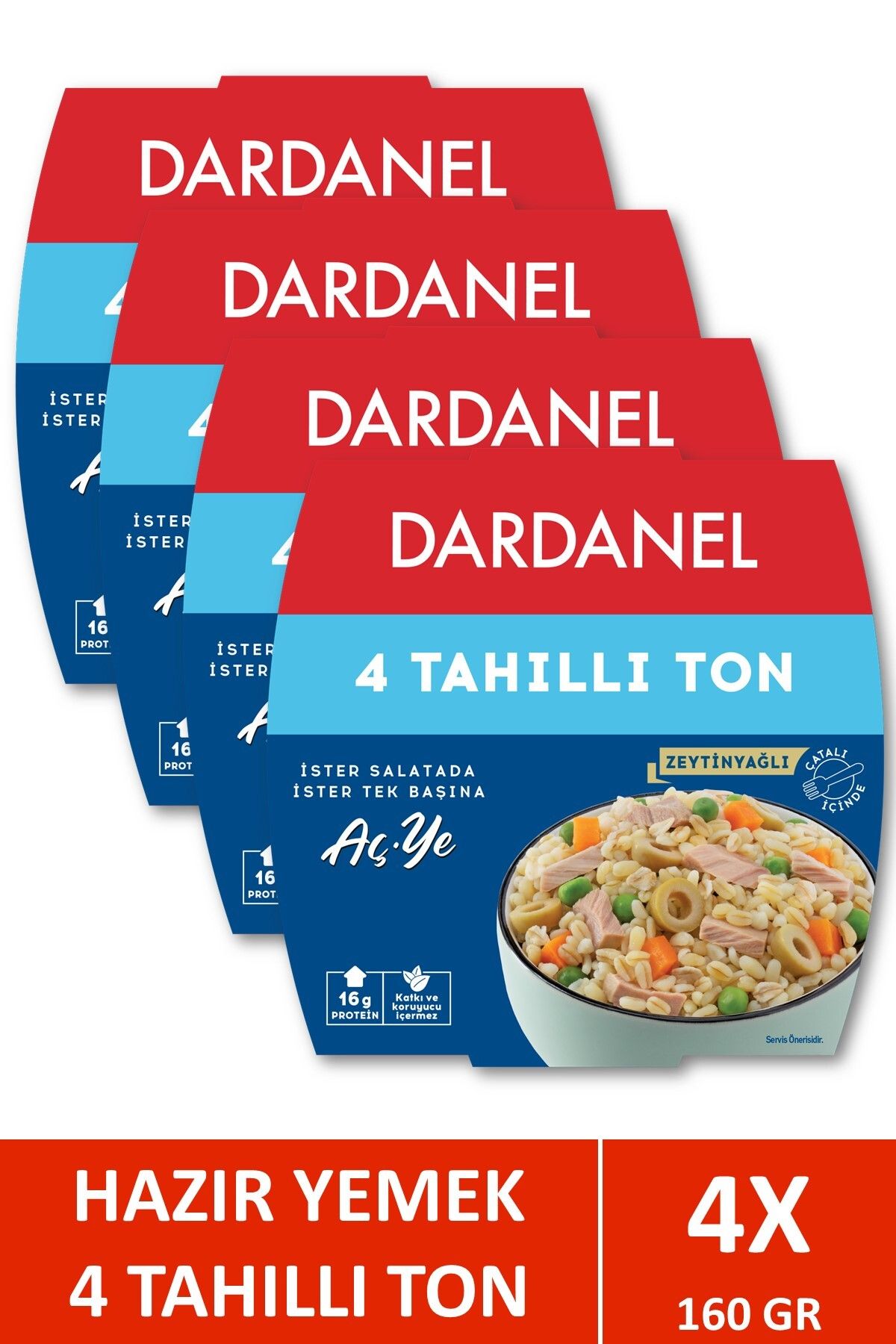 Dardanel Aç Ye Dört Tahıllı Ton Balığı 160 gr X 4 Adet