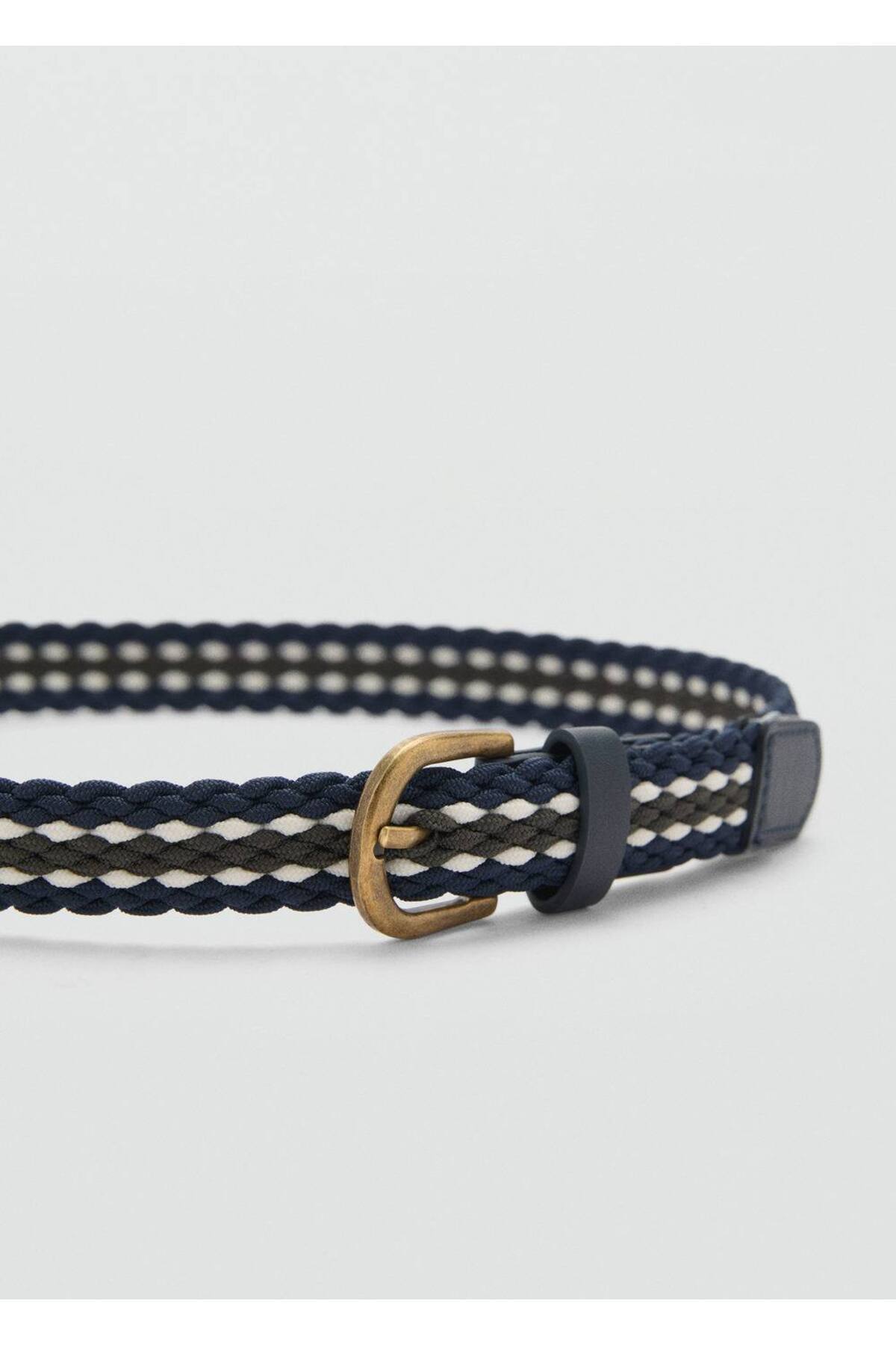 کمربند بافته شده چند رنگ  کمربند بافته شده چند رنگ