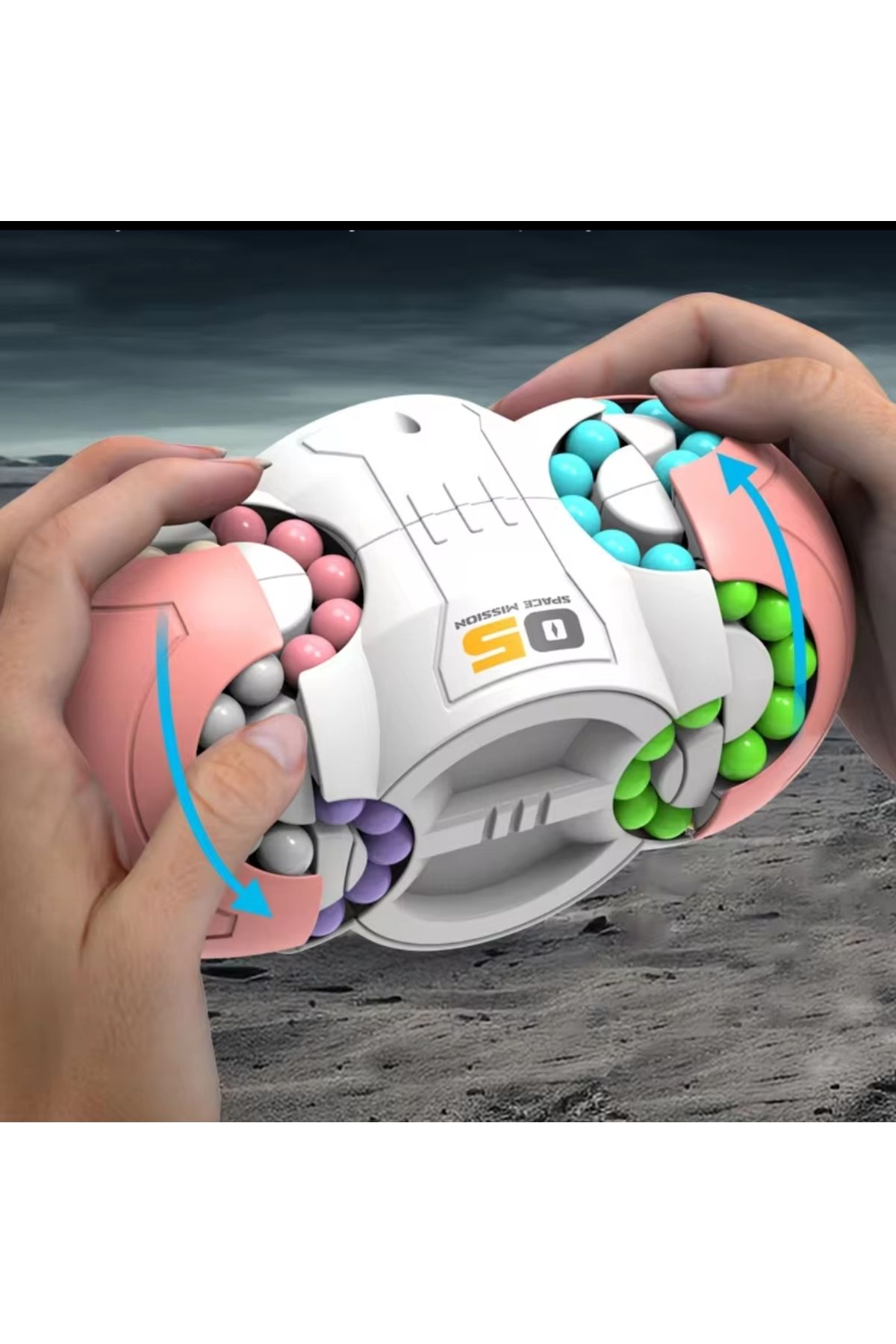 Şirin-Spinning Balls Cube - Brain Exercise Fidget Stress Relief Toy 4