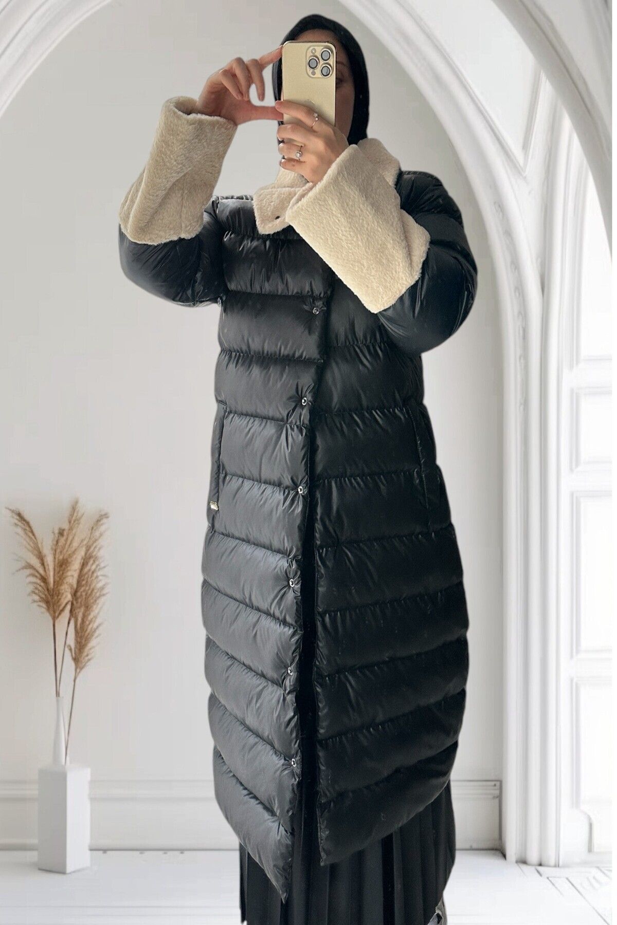 Qalina Life-Fur Lined Long Coat 3