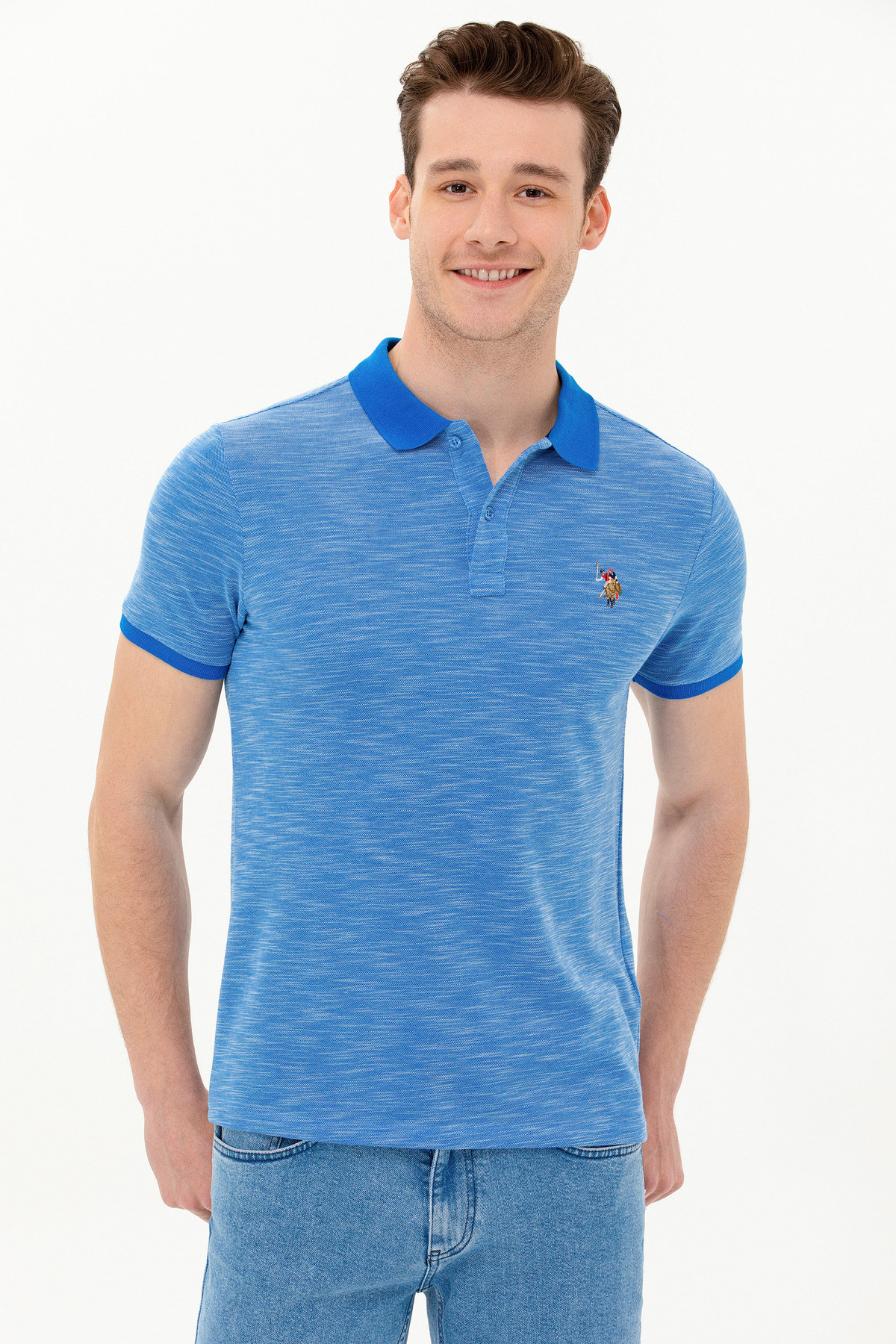 پولوشرت مردانه یقه پلو | یو اس پولو U.S. Polo Assn. 815911 TR - تصویر 2