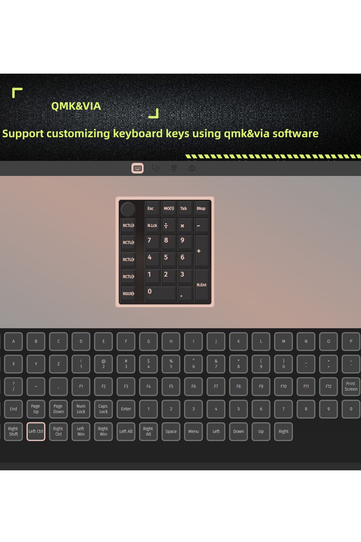 Choice-ZUOYA GMK26  QMK/VIA Gasket Number Pad Bluetooth 5.0/2.4ghz/Wired Hot Swappable Numpad Programmab... 7