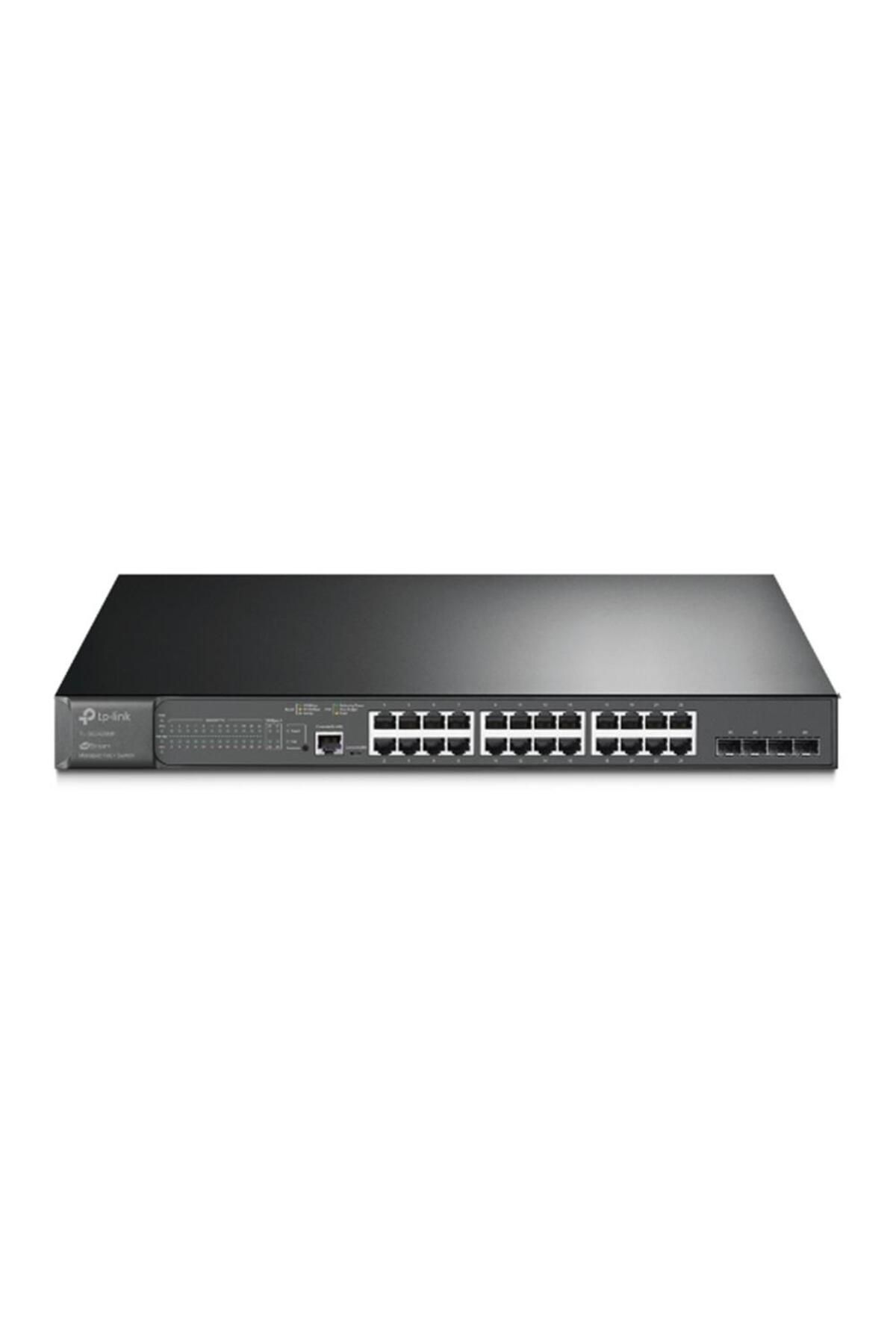 Vobotek Teknoloji Omada -Link TL-SG3428MP 24 Port 10-100-1000 Poe+ Switch 4 Port SFP L2 Çelik Kasa Rack Mount