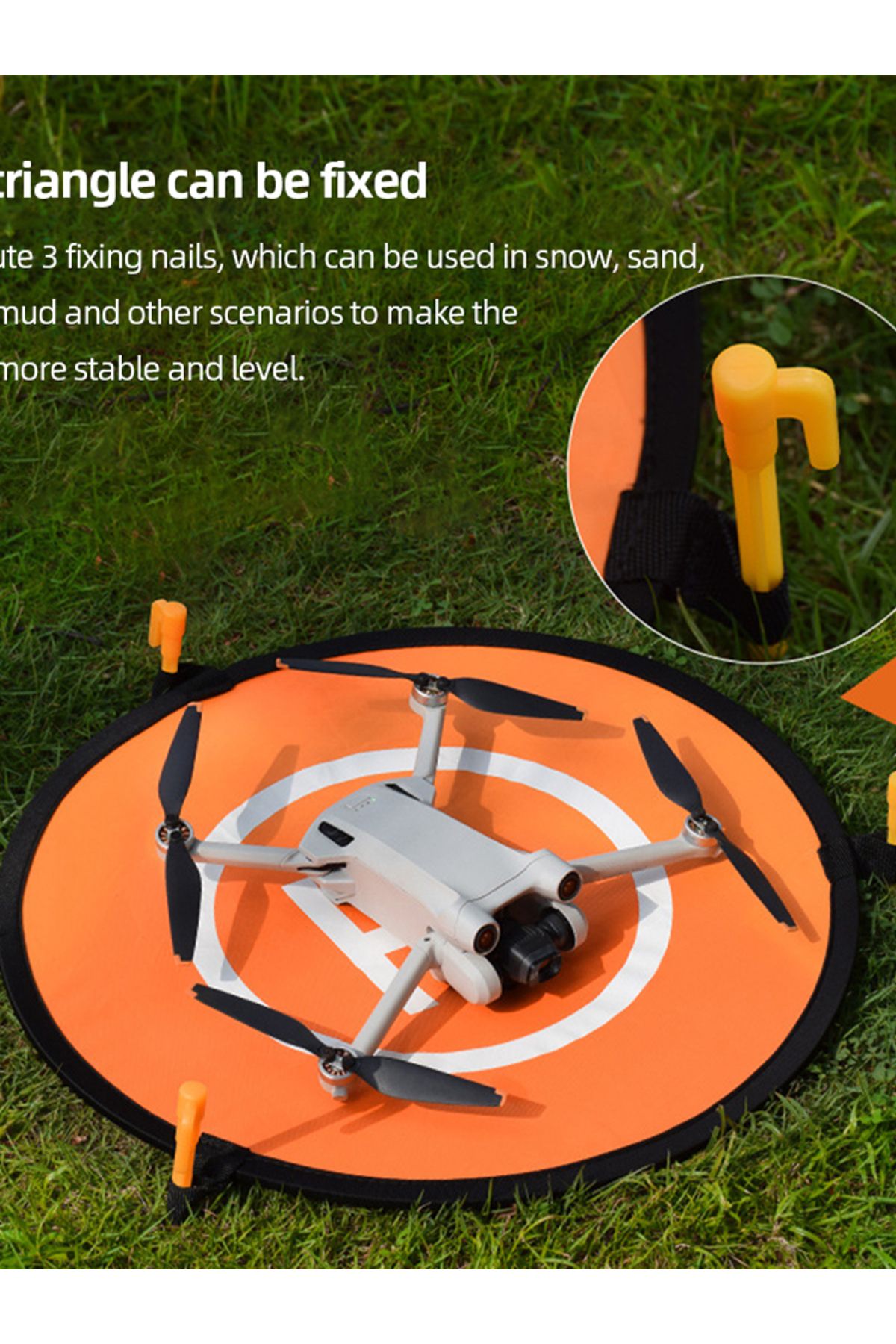 APWIKOGER-Drone Landing Pad Foldable Quadcopter Parking Apron Pad Elastic UAV Universal Apron Pad for DJI M... 7