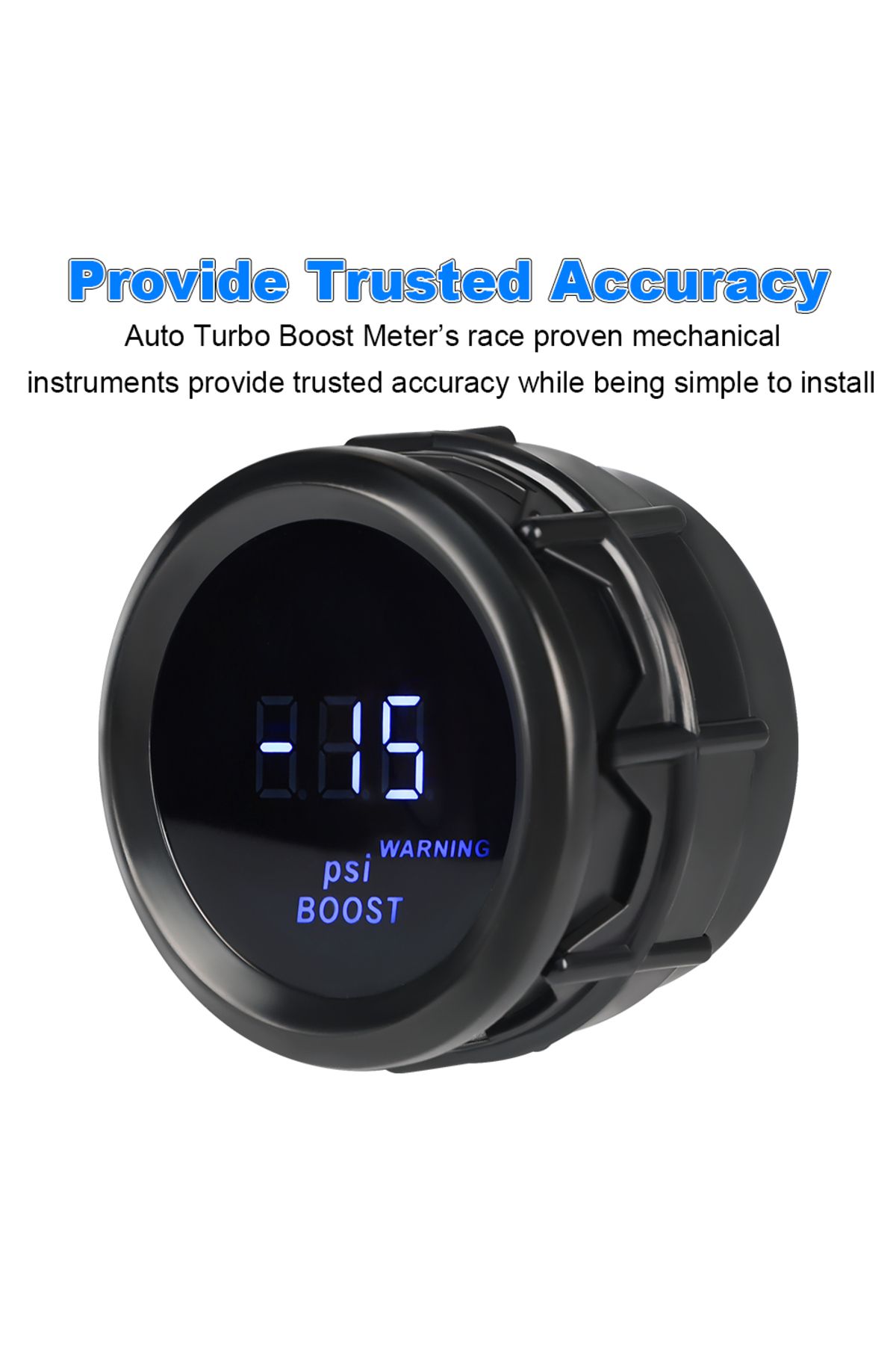 Choice-52mm Turbo Boost Meter with Boost Sensor Car Digital Gauge DC 12V Booster Gauge Kit for Car Truck... 4