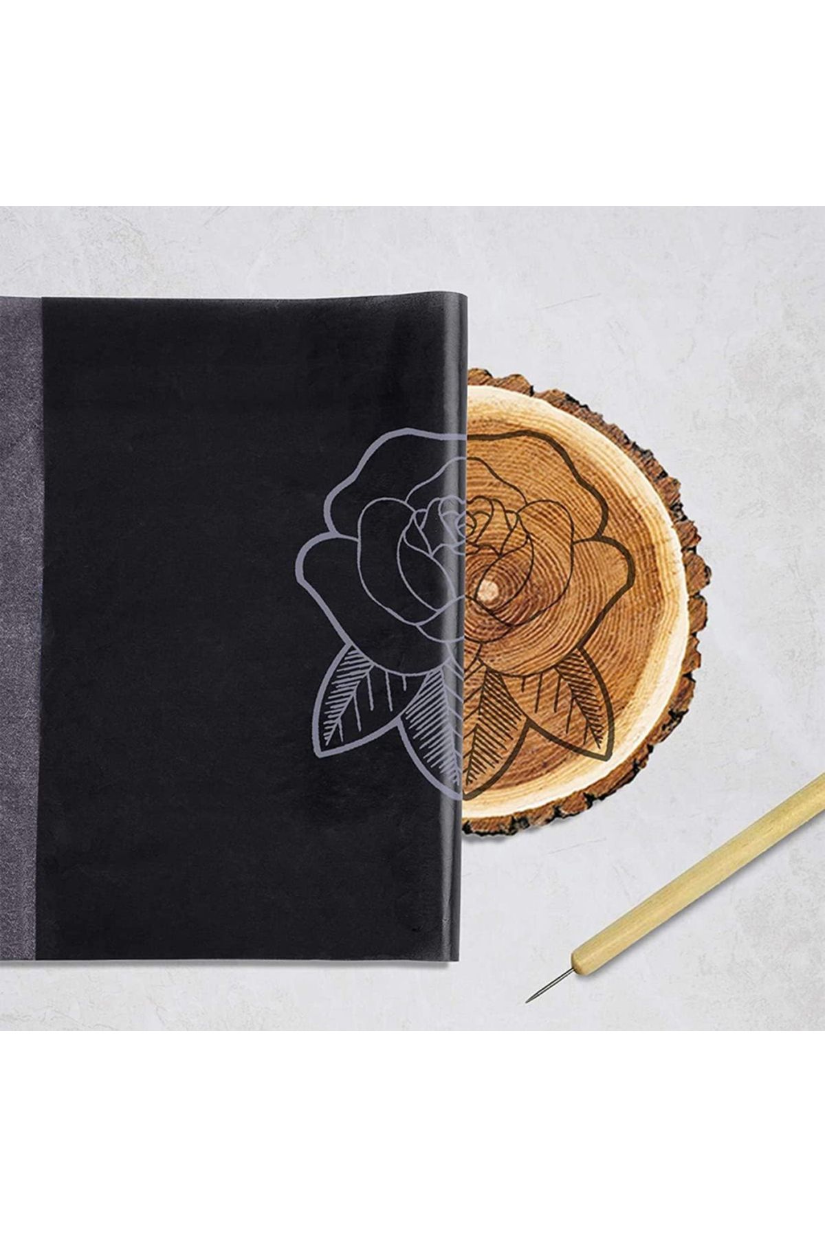 Choice-A4 100sheets Copy Carbon Paper Reusable Image Paper Copy Paper Graphite Transfer Carbon Tracing P... 5