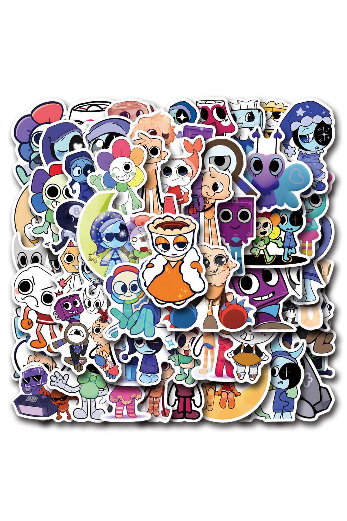 Choice-54Pcs Dandys World Stickers Dandy's World DIY Stickers Scrapbooking Phone Luggage Skateboard Wate... 3