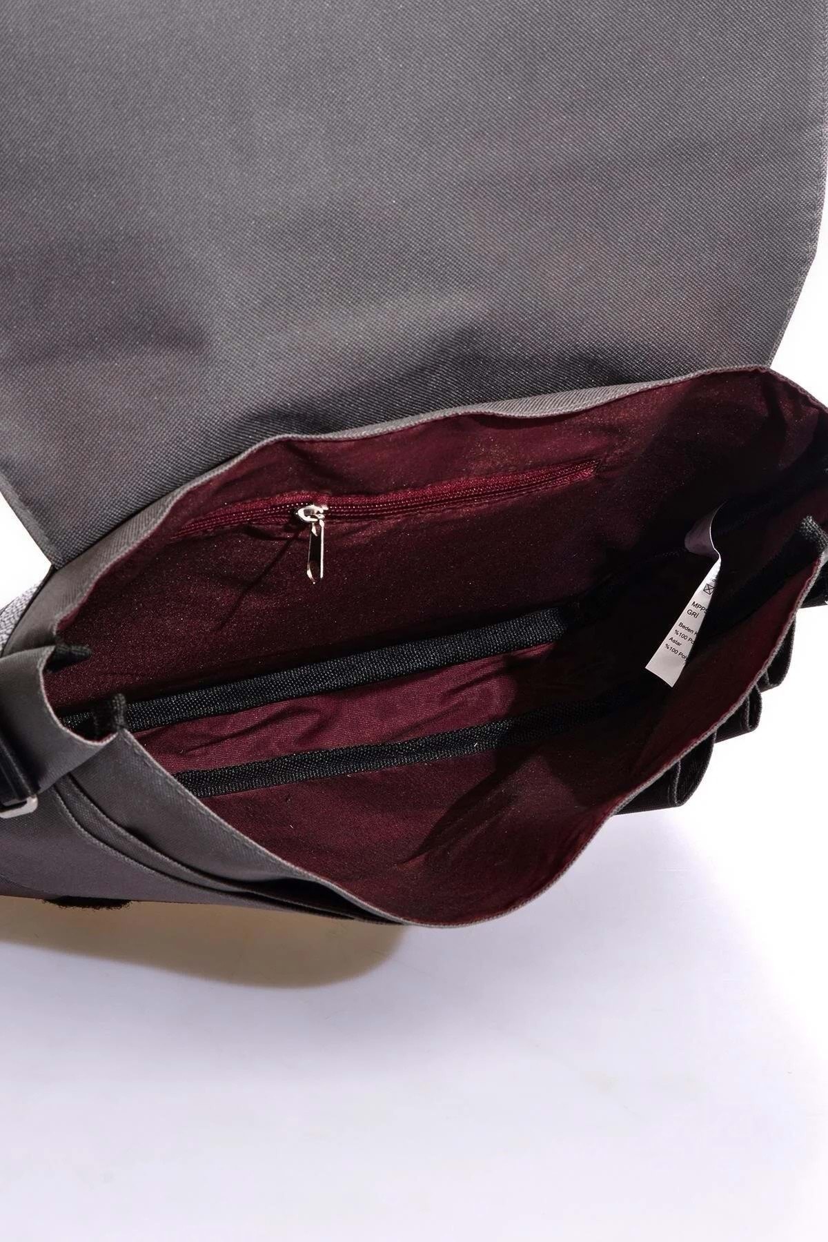 Bagorama Four Unisex 13 Postacı Tablet Çapraz Askılı Omuz Çantası - Gri görsel 4
