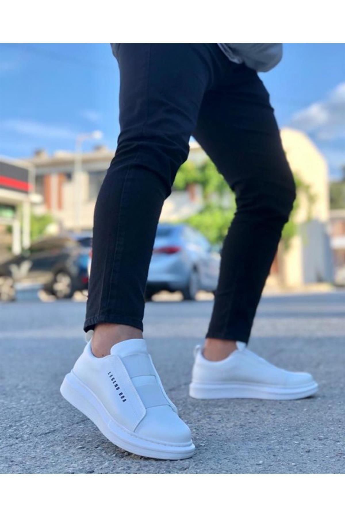 Preux Erkek Bantlı Sneaker Ortopedik Lastikli Mevsimlik Günlük Ayakkabı