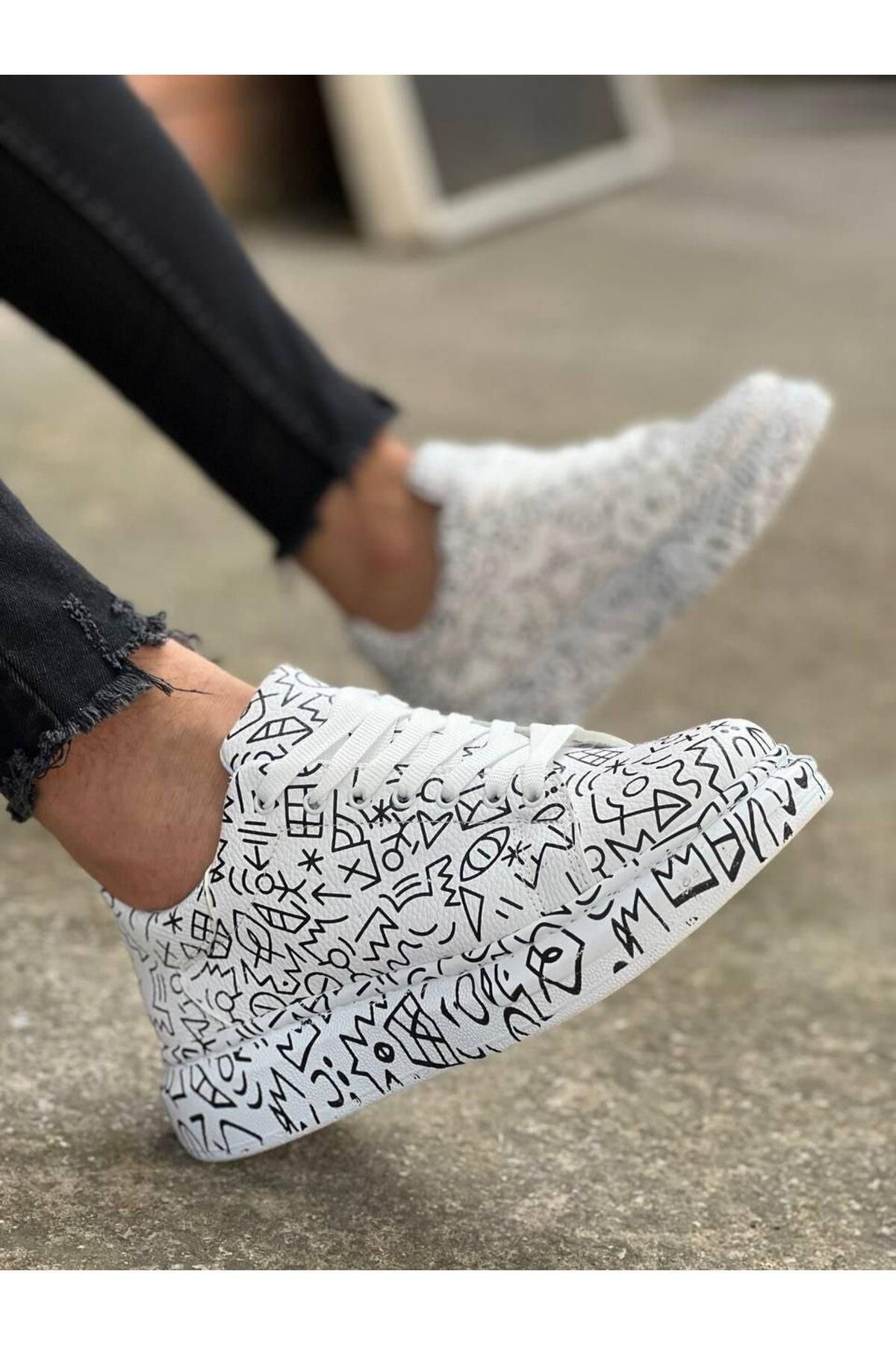 Preux Bağcıklı Erkek Spor Sneaker Ortopedik Taban Günlük Ayakkabı