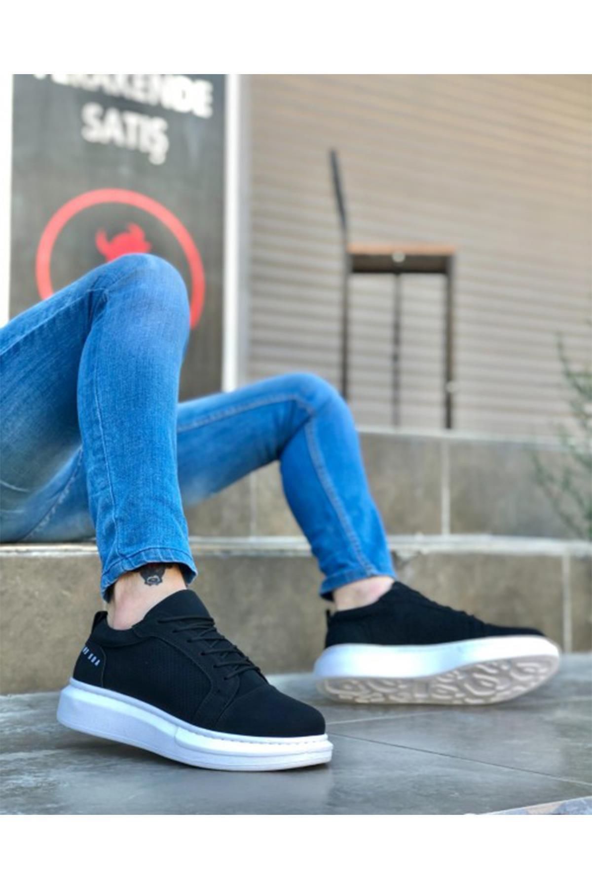 Preux Erkek Bağcıklı Sneaker Ortopedik Mevsimlik Günlük Ayakkabı