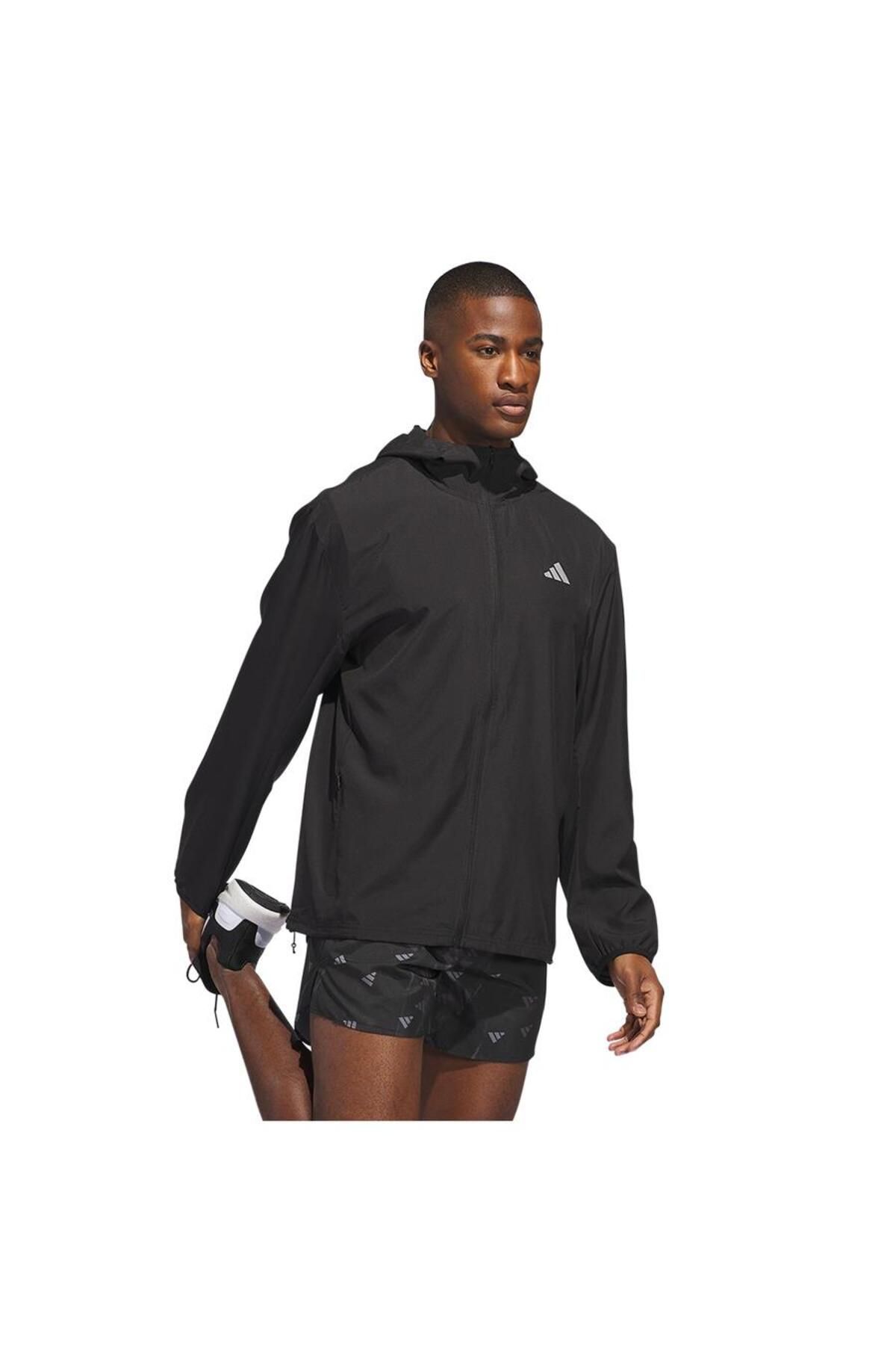 adidas-Men's Running Jacket - Run It Jacket, Il7230 Model 4