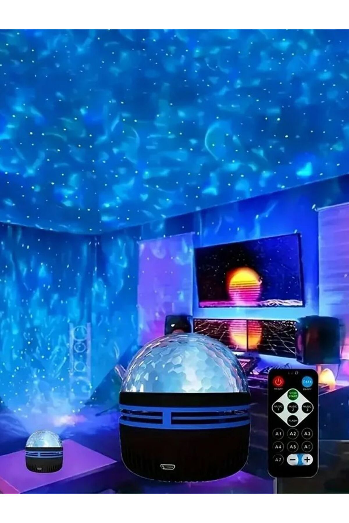Choice-LED Starry Galaxy Projector Light RGB Smart Remote Control Star Aurora Lamp KTV USB Plug Rotating... 7