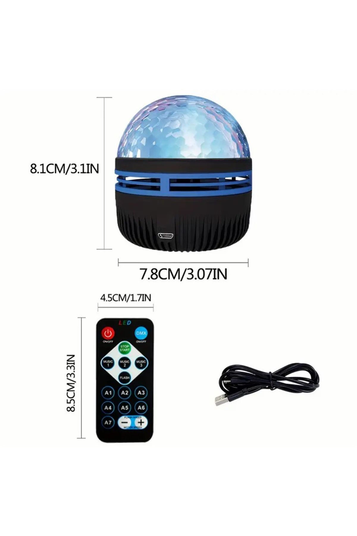 Choice-LED Starry Galaxy Projector Light RGB Smart Remote Control Star Aurora Lamp KTV USB Plug Rotating... 6