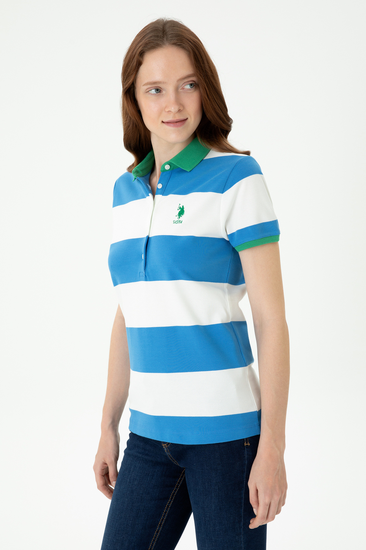 پولوشرت زنانه یقه پلو | یو اس پولو U.S. Polo Assn. TYCBBF0C9171407800 TR - تصویر 3