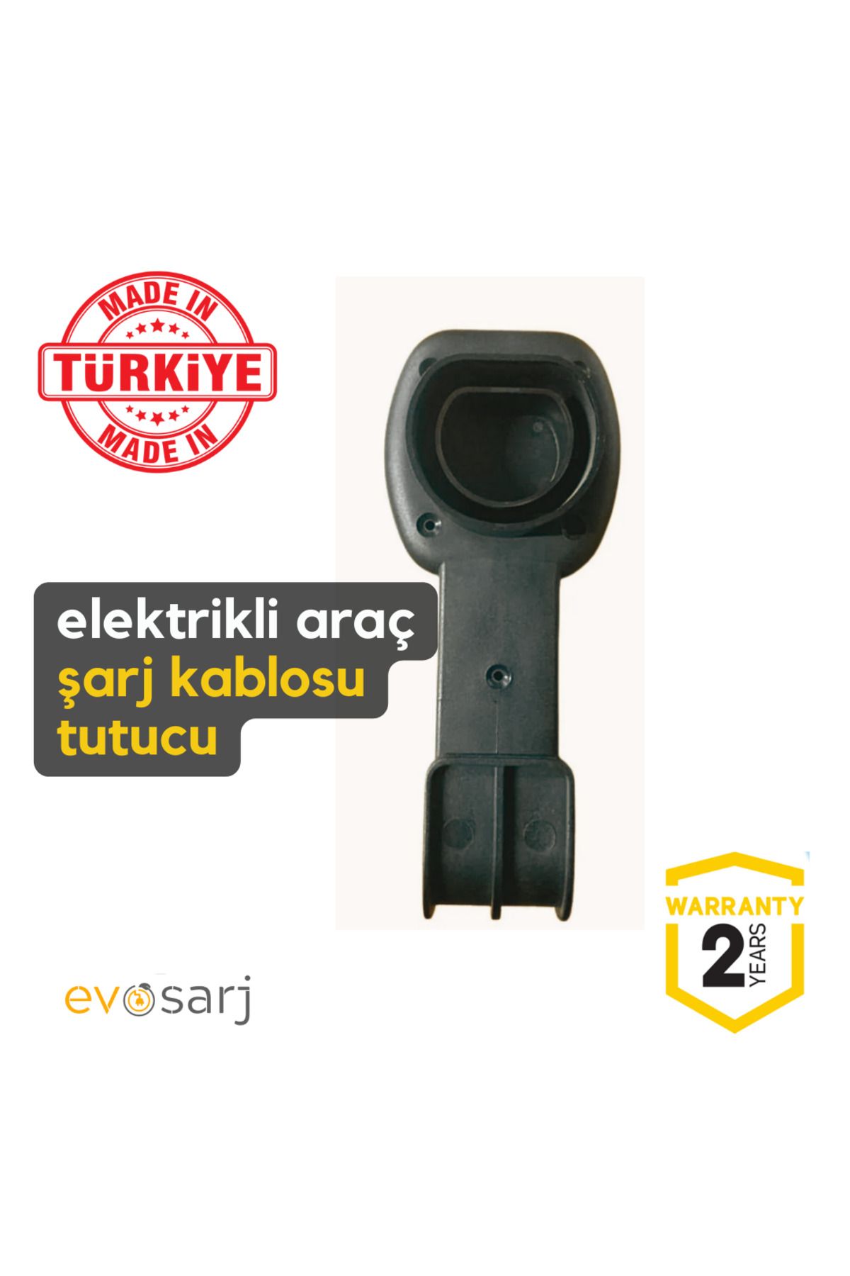 evoşarj Elektrikli Araç Şarj Kablosu Tutucu Tip2