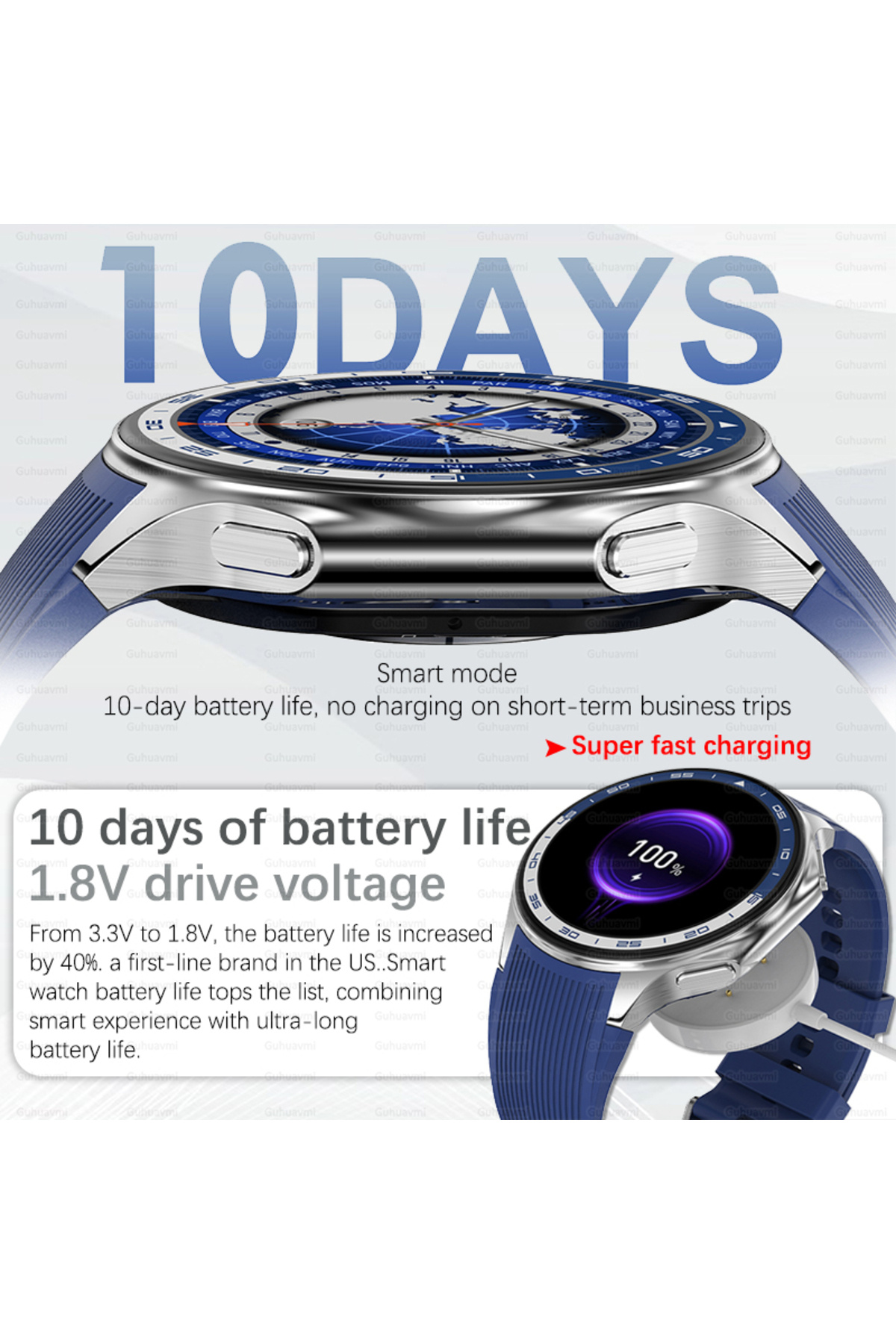 Choice-2024 New For OPPO Watch X Smart Watch 4G Memory Music Video Bluetooth Call IP68 Waterproof AMOLED... 6