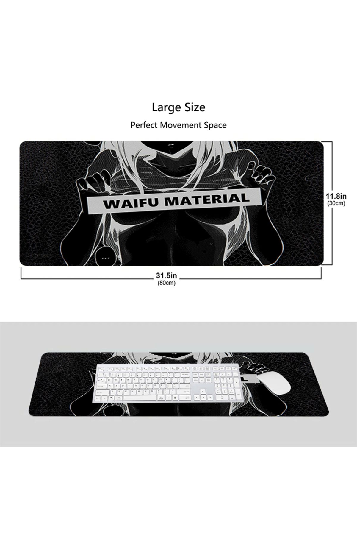 CSMY-Mousepad Ahegao Hentai Rubber Mouse Pad Large Keyboard Mat Locking Edge Deskmat Extended Non-slip... 5