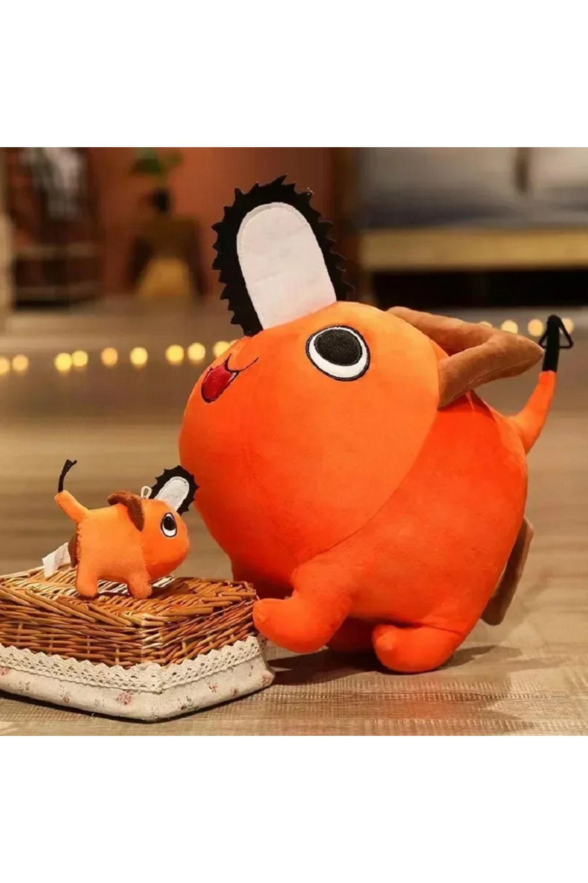 Choice-15cm/40cm Pochita Plush Chainsaw Chain Saw Man Cosplay Standing Orange Dog Stuffed Doll Japan Ani... 6