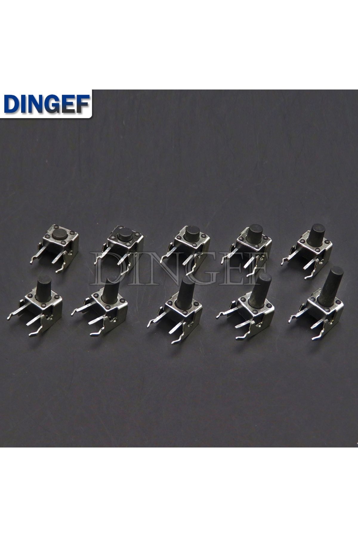 Choice-10Values x 10PCS Momentary Tactile Tact Push Button Switch Right Angle Horizontal holder With Ste... 2
