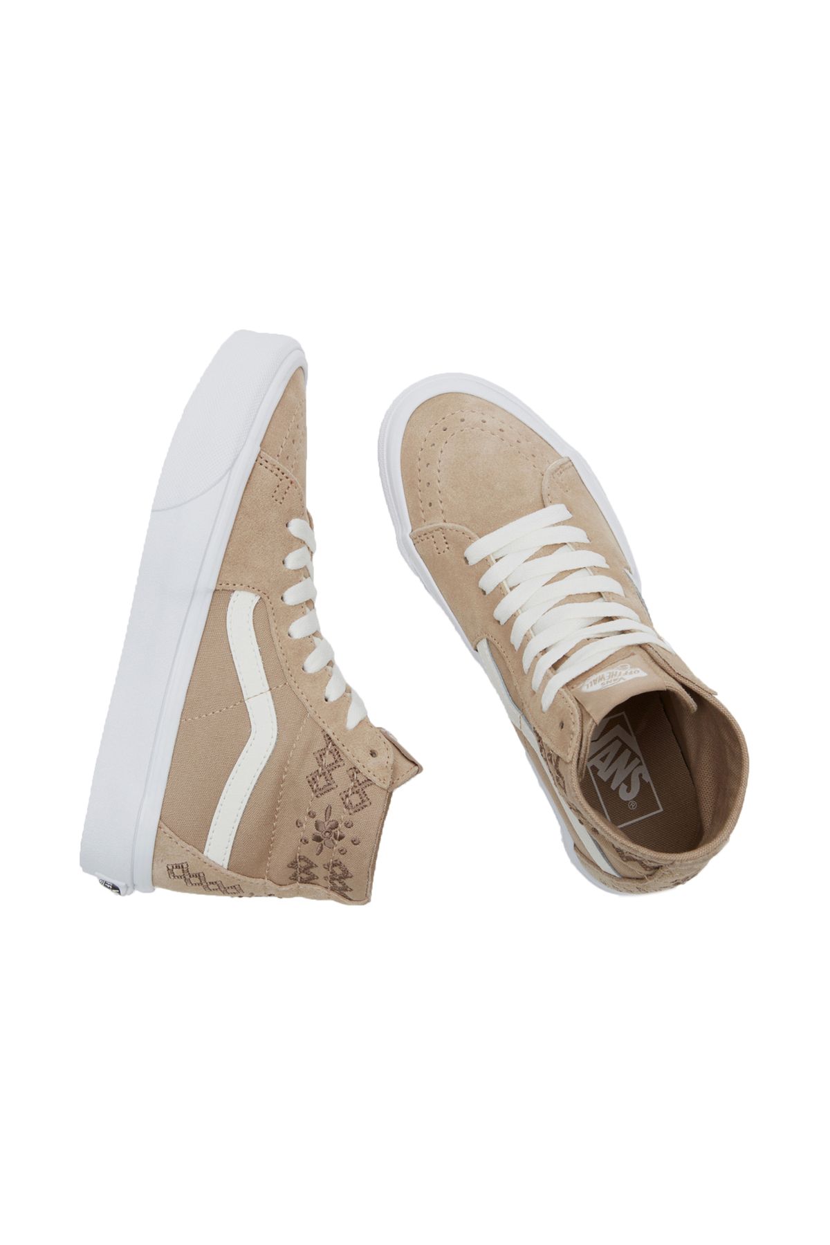 Vans-Sk8-Hi Tapared Women's Casual Shoes VN0009QP4MG1 Brown 5