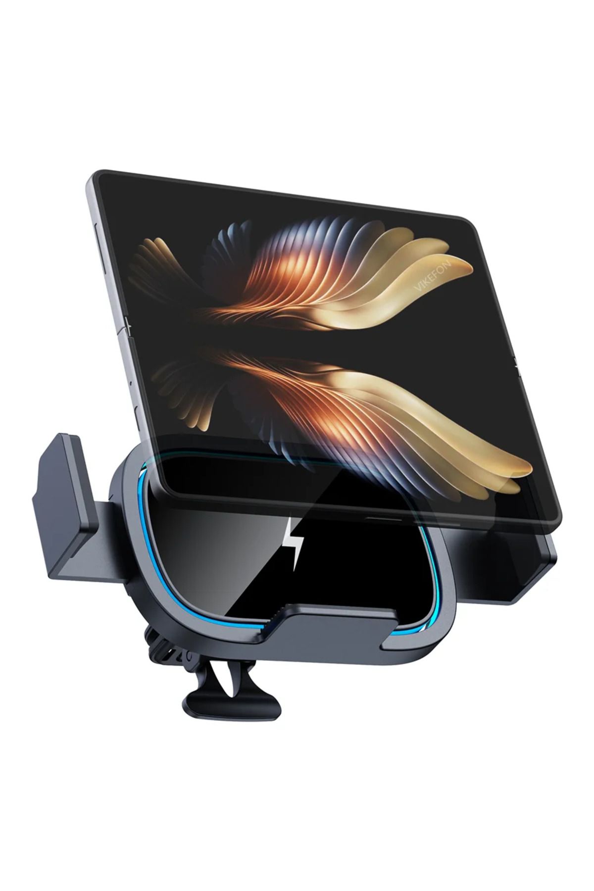 Opansten-Automatic Clamping Wireless Car Charger Mount For Samsung Galaxy Z Fold 4 3 2 S22 S21 iPhone 14 1... 2