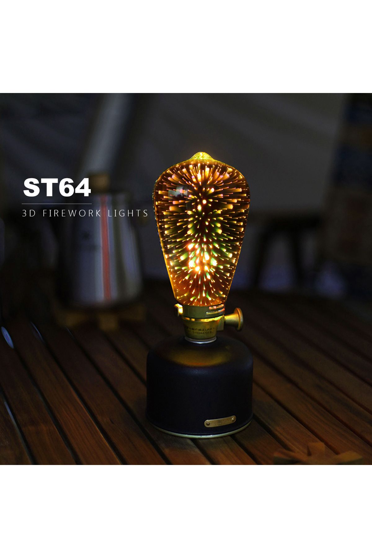 Lcamaw-Table Lamp 3D Fireworks Light E27 st64 g125 g95 LED Bedroom Decoration Desk lamps kids lampe de c... 5