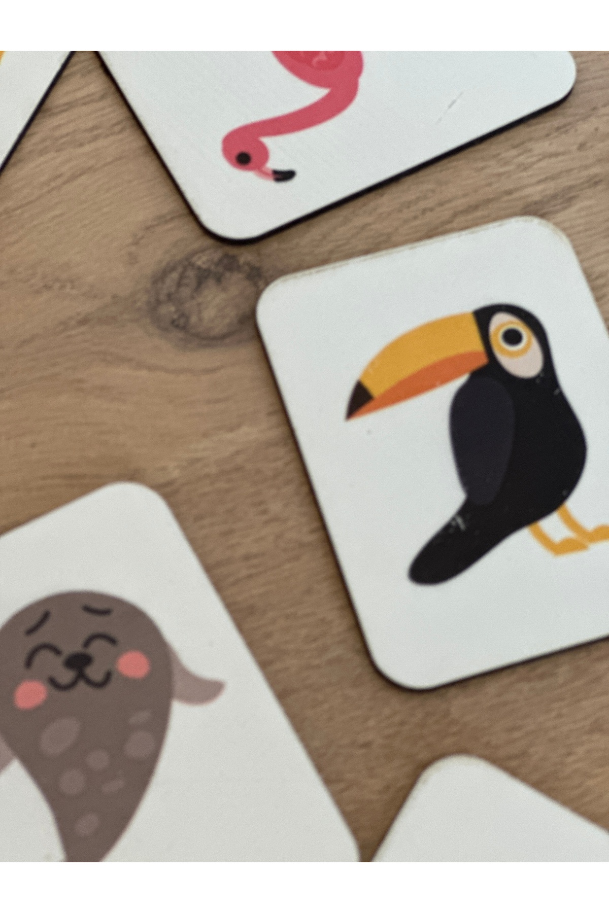 Bellacasa Hayvanlar Eşleme Ahşap Zeka Kartı, Eğitici Oyuncak, Montessori Eğitim Oyuncak, Motor Zeka Oyuncaklar fotoğrafı 4 (önizleme)