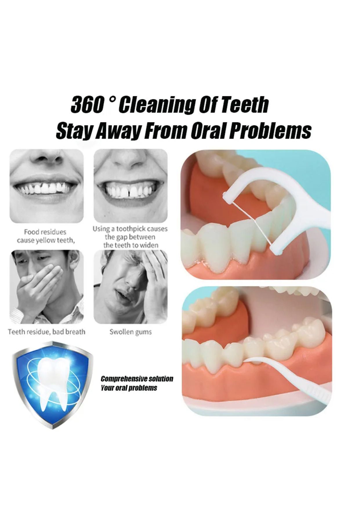 Choice-300 PCS Floss Family Pack Ultra-fine Toothpick Disposable Flat Floss Portable Portable Flossing D... 4