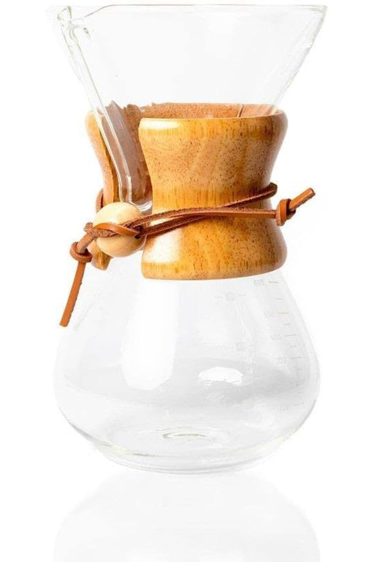 STOREMAX cmllashop Cam Dripper Kahve Ekipmanı - Kahve Demleme Aleti - Cam Kahve Demleme - (*Chemex Benzeri)