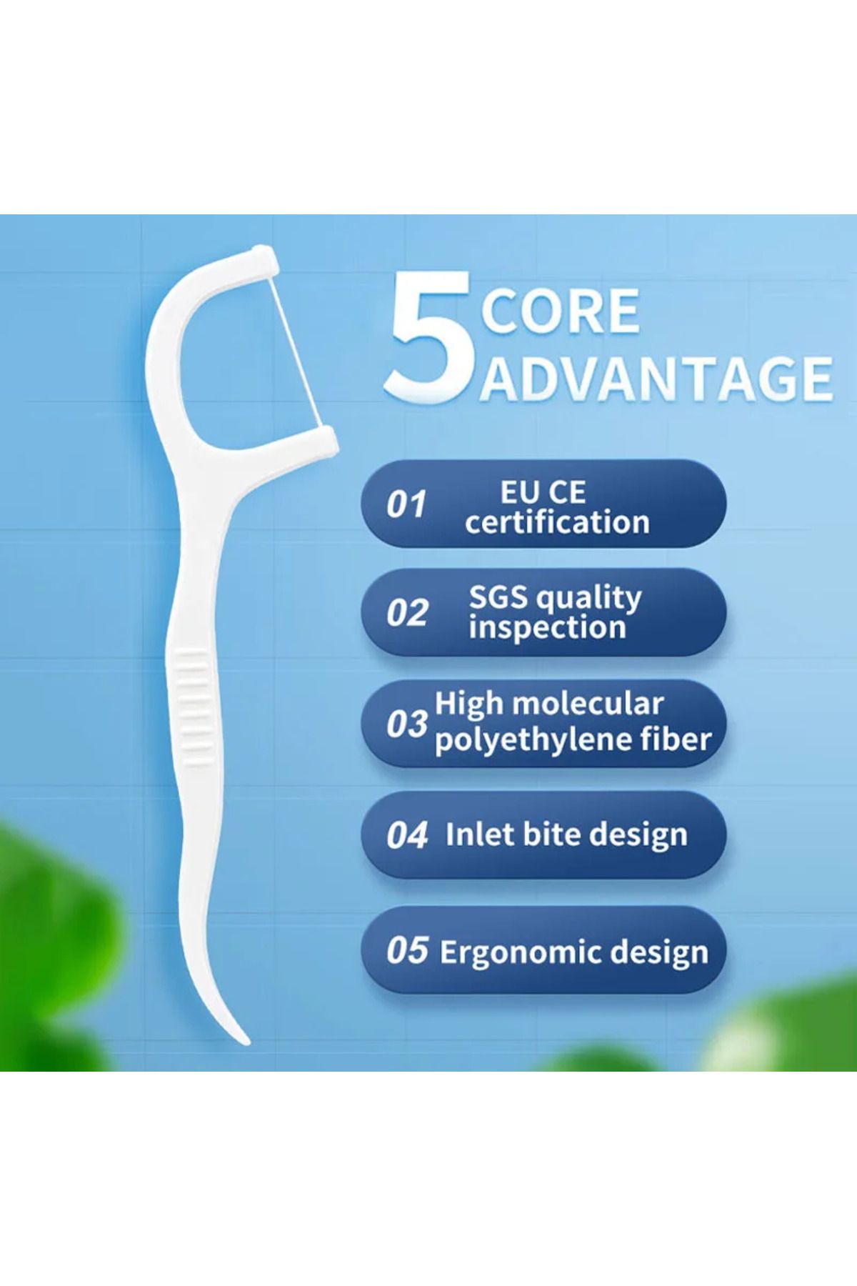 Choice-300 PCS Floss Family Pack Ultra-fine Toothpick Disposable Flat Floss Portable Portable Flossing D... 5