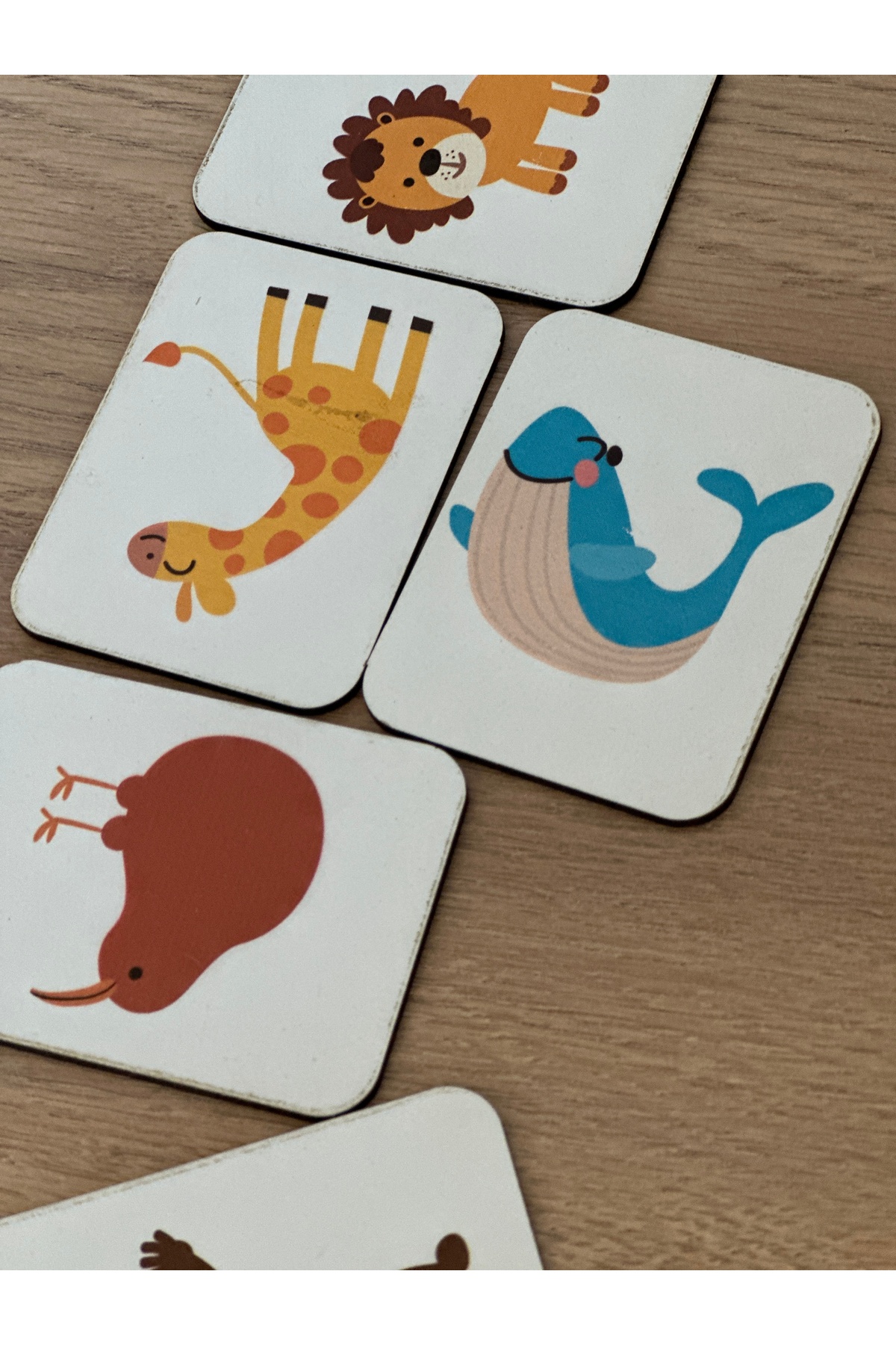 Bellacasa Hayvanlar Eşleme Ahşap Zeka Kartı, Eğitici Oyuncak, Montessori Eğitim Oyuncak, Motor Zeka Oyuncaklar fotoğrafı 5 (önizleme)