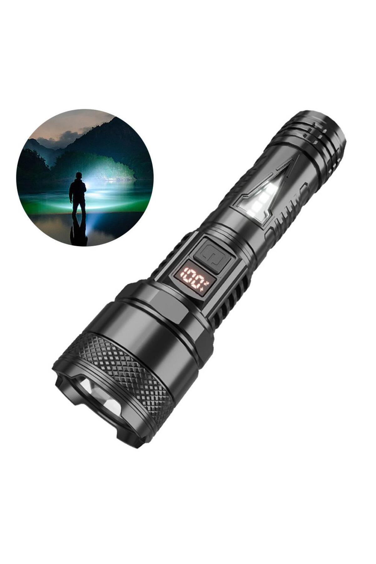 Choice-High Brightness LED Flashlight Strong Light High / Medium Beam Strobe Lighr with Power Display La... 2