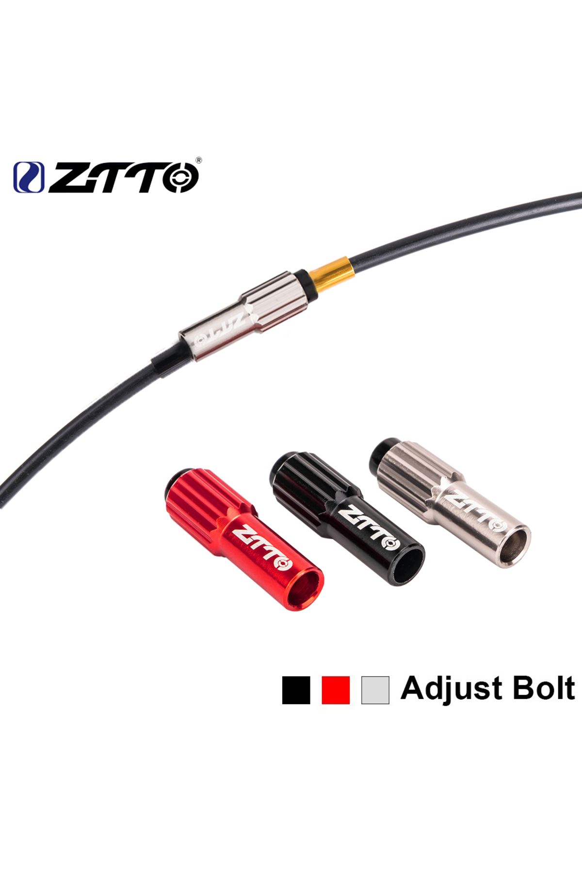 ZTTO-MTB Road Bike Cable Gear Shift Connector Shifter Cable Line Micro Adjustable Screws Regulato... 2