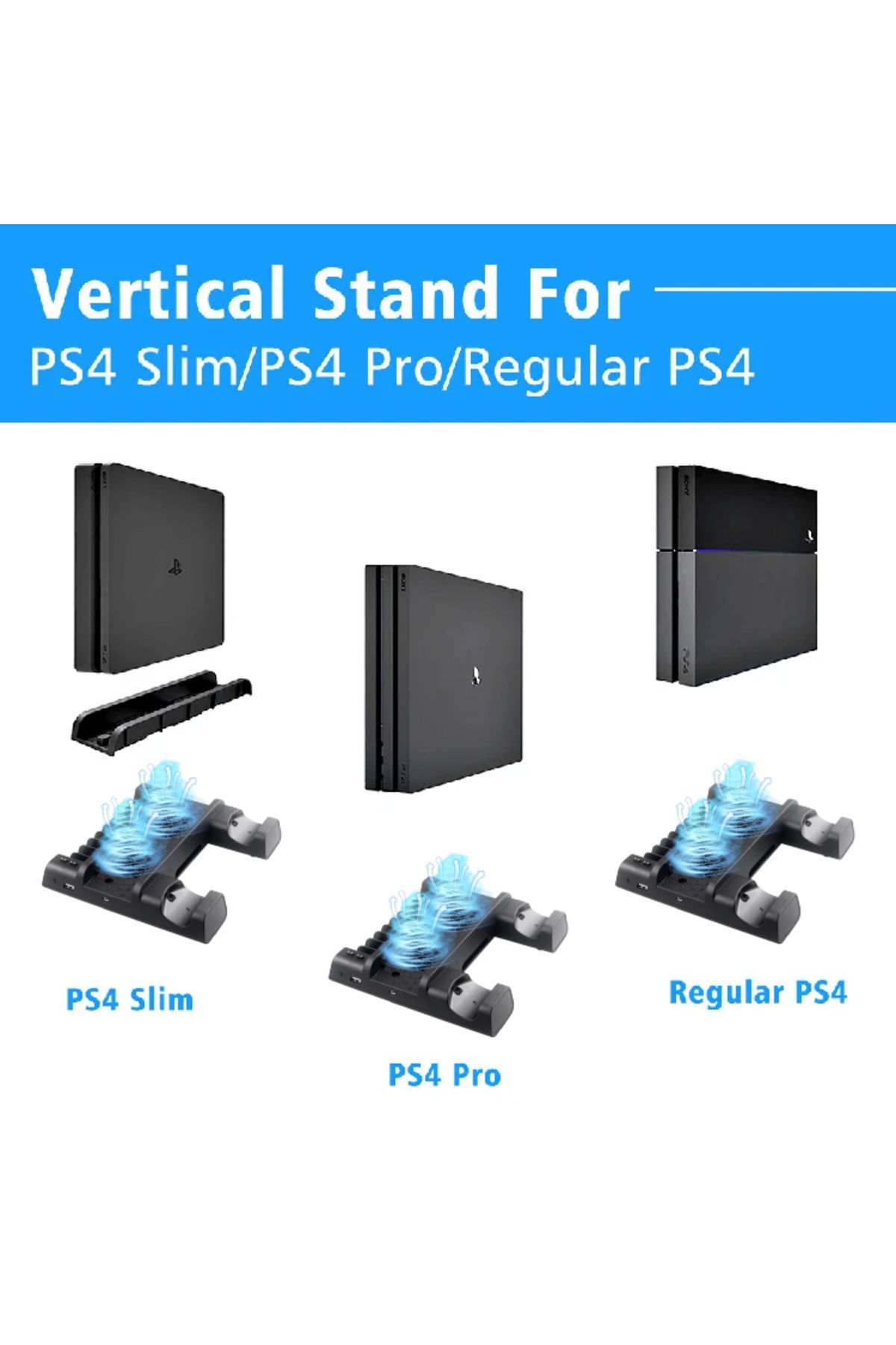 Choice-DATA FROG Vertical Cooling Fan Stand For PS4 PS4 Slim PS4 PRO Console Dual Controller LED Charger... 5