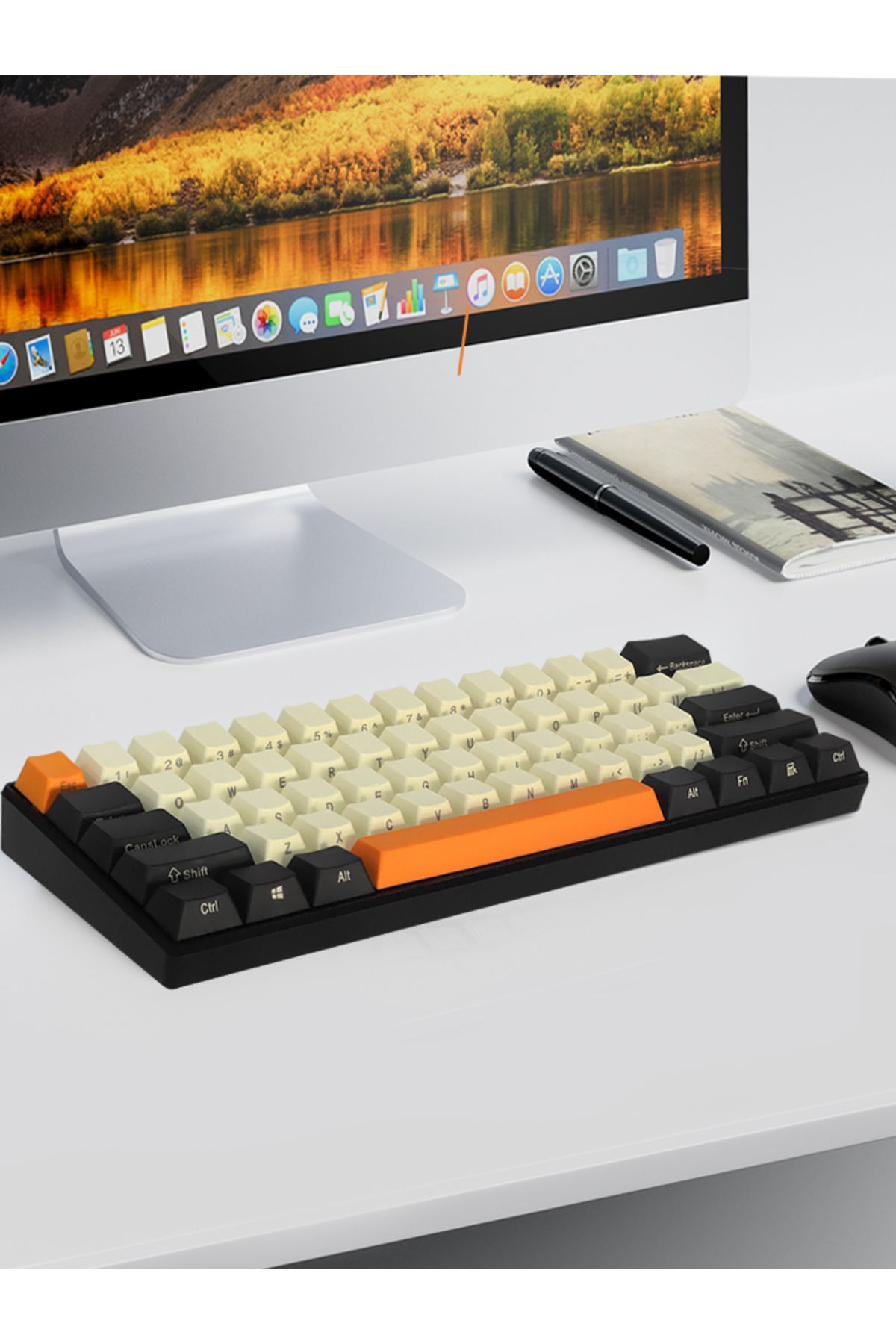 Choice-Keycaps Side Print PBT Keycap Set 60 Percent Thick Cherry MX Key Caps For US-ANSI Layout 61 68 60... 1