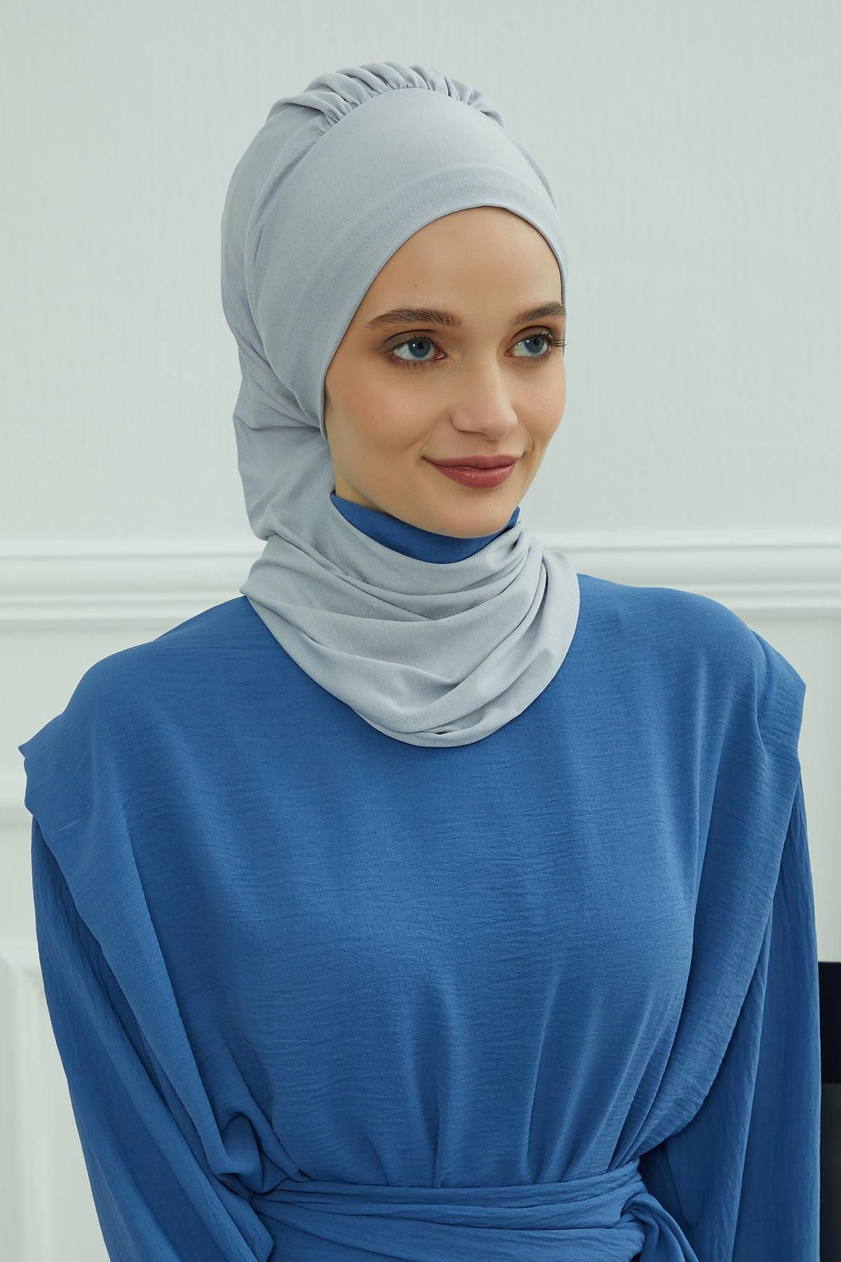 Aisha's Design-Turban din bumbac pieptănat Ready - Model ht-96, ht-96 2