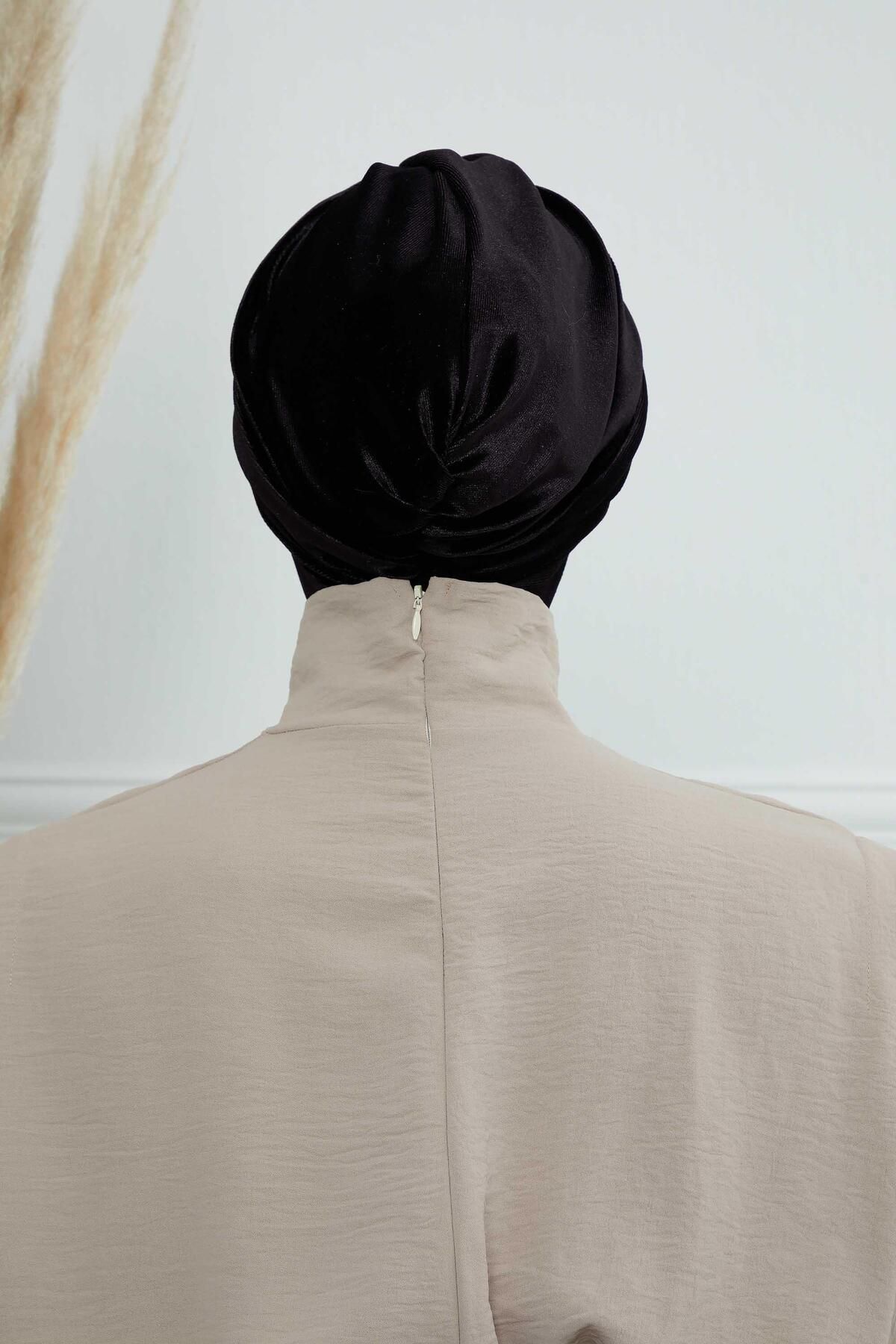 Aisha's Design-B-9K Model Velvet Bonnet 6