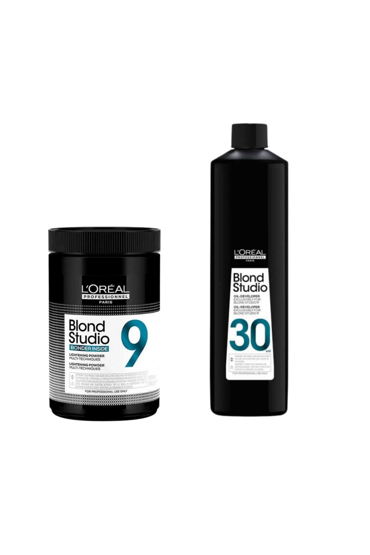 L'oreal Professionnel 9 TON BONDER INSIDE TOZ AÇICI 500 gr + 30 VOLUM BLOND STUDİO OKSİDAN 1 L