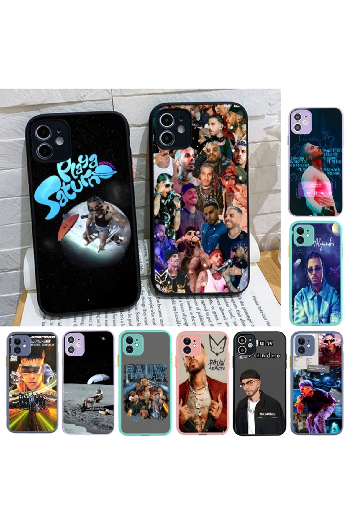 Choice-R-Rauw A-Alejandro Playa Saturno Phone Case For iPhone 14 X XR XS 7 8 Plus 11 12 13 pro MAX 13min... 8