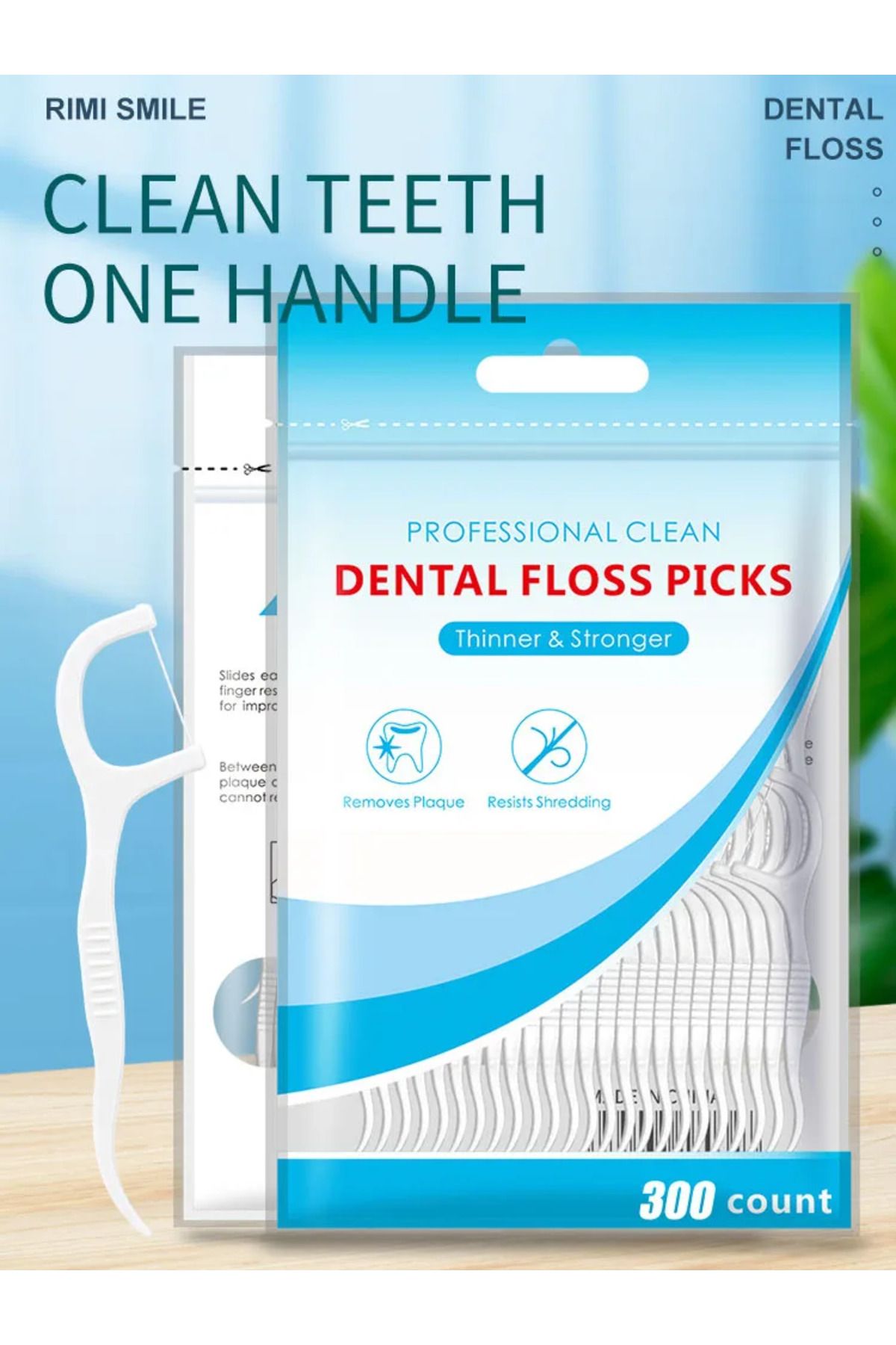 Choice-300 PCS Floss Family Pack Ultra-fine Toothpick Disposable Flat Floss Portable Portable Flossing D... 7