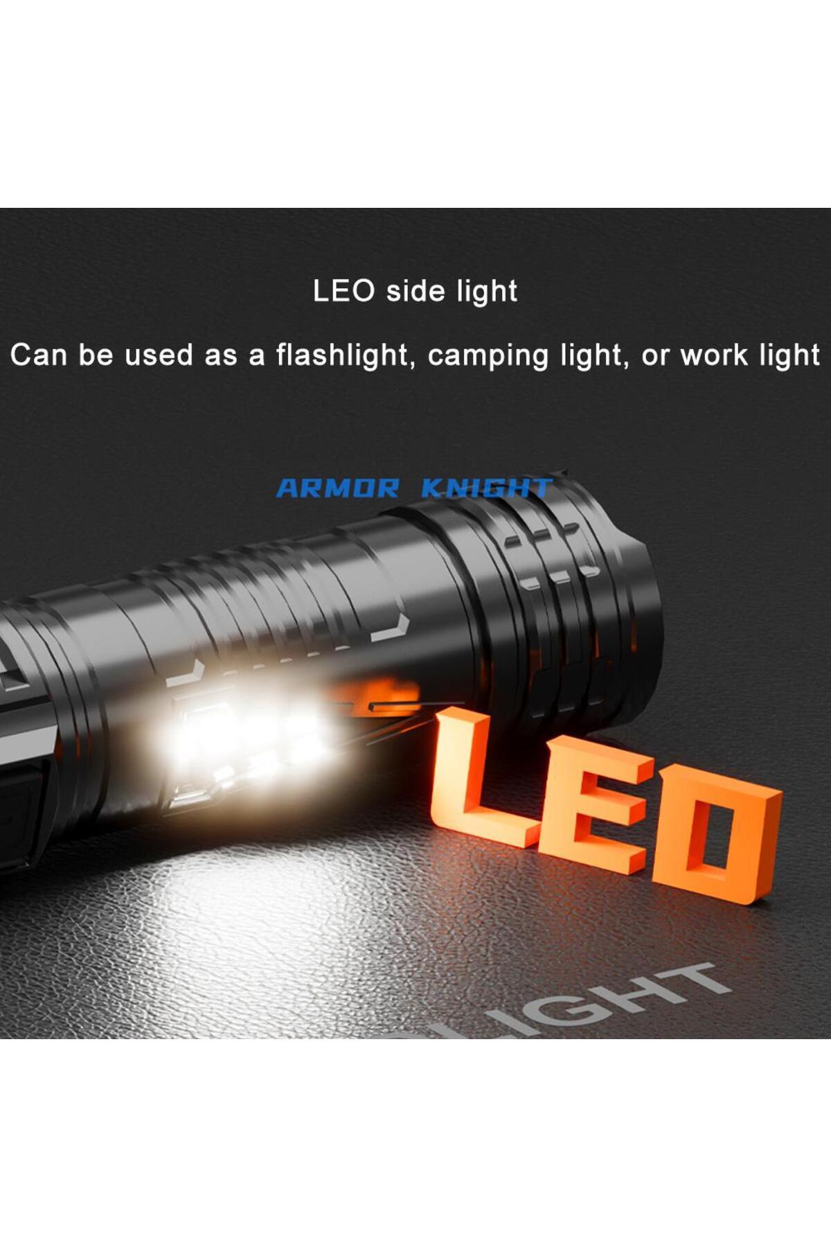 Choice-High Brightness LED Flashlight Strong Light High / Medium Beam Strobe Lighr with Power Display La... 5