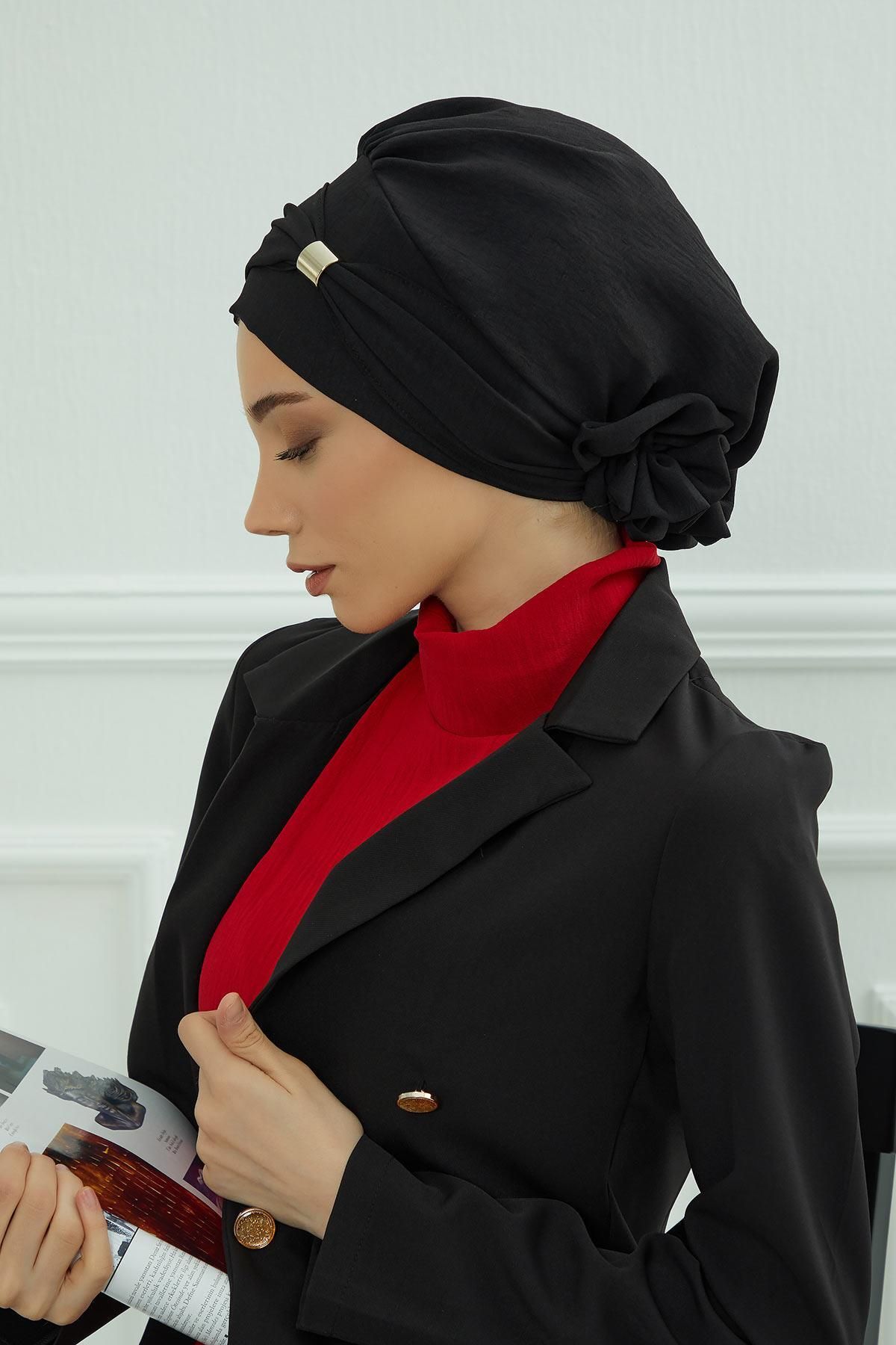 Aisha's Design-Turban gata cu țesătură aerobină - cu accesorii, ht-95 2