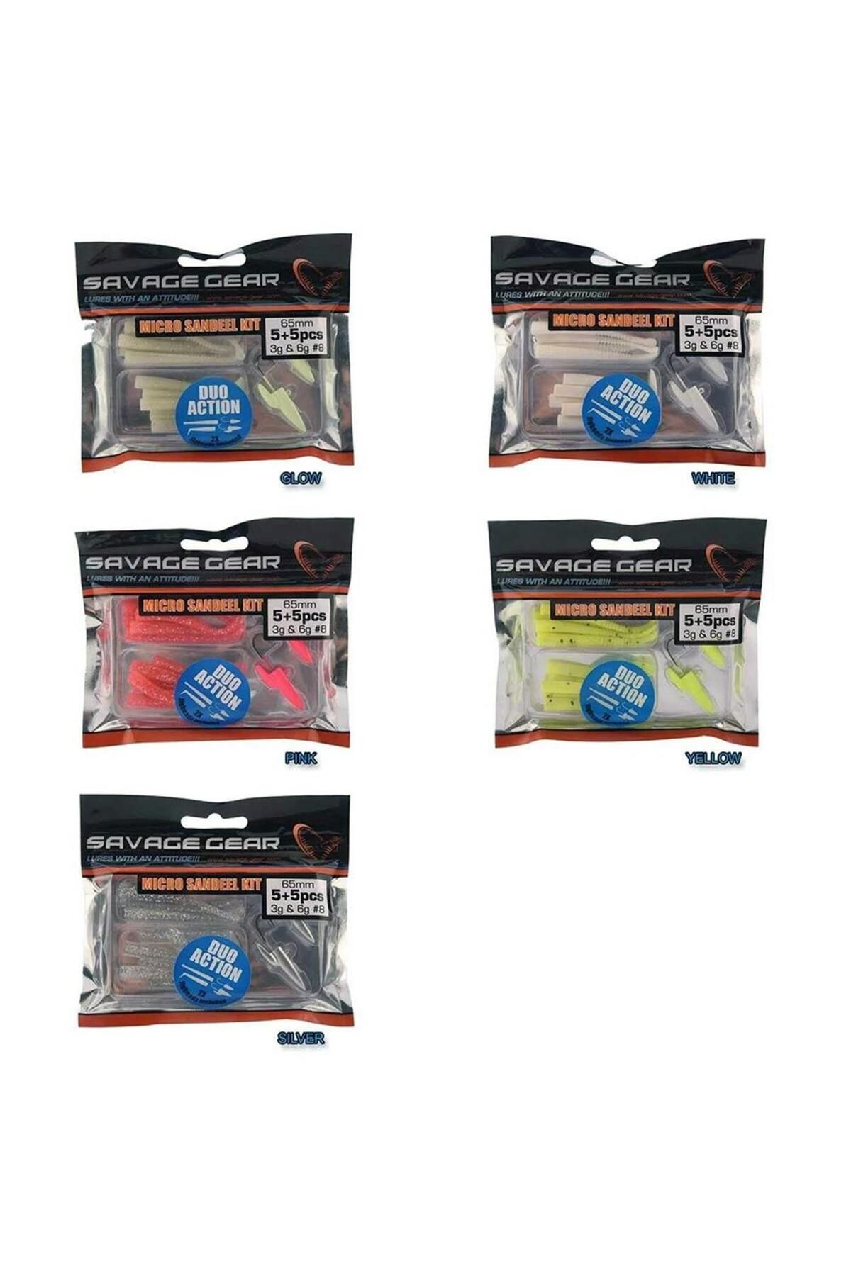 Savage Gear Lrf Micro Sandeel Kit 12 Adet(1 1.5 5) Suni Yem Yellow