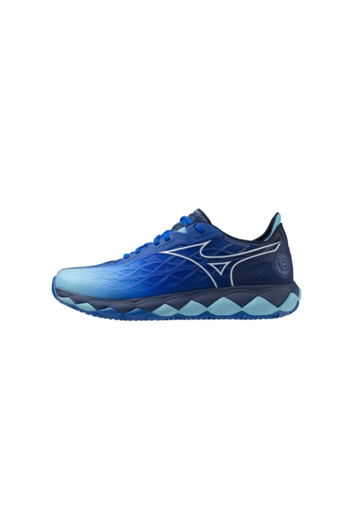 MIZUNO Wave Enforce Tour CC Unisex Tenis Ayakkabısı Mavi