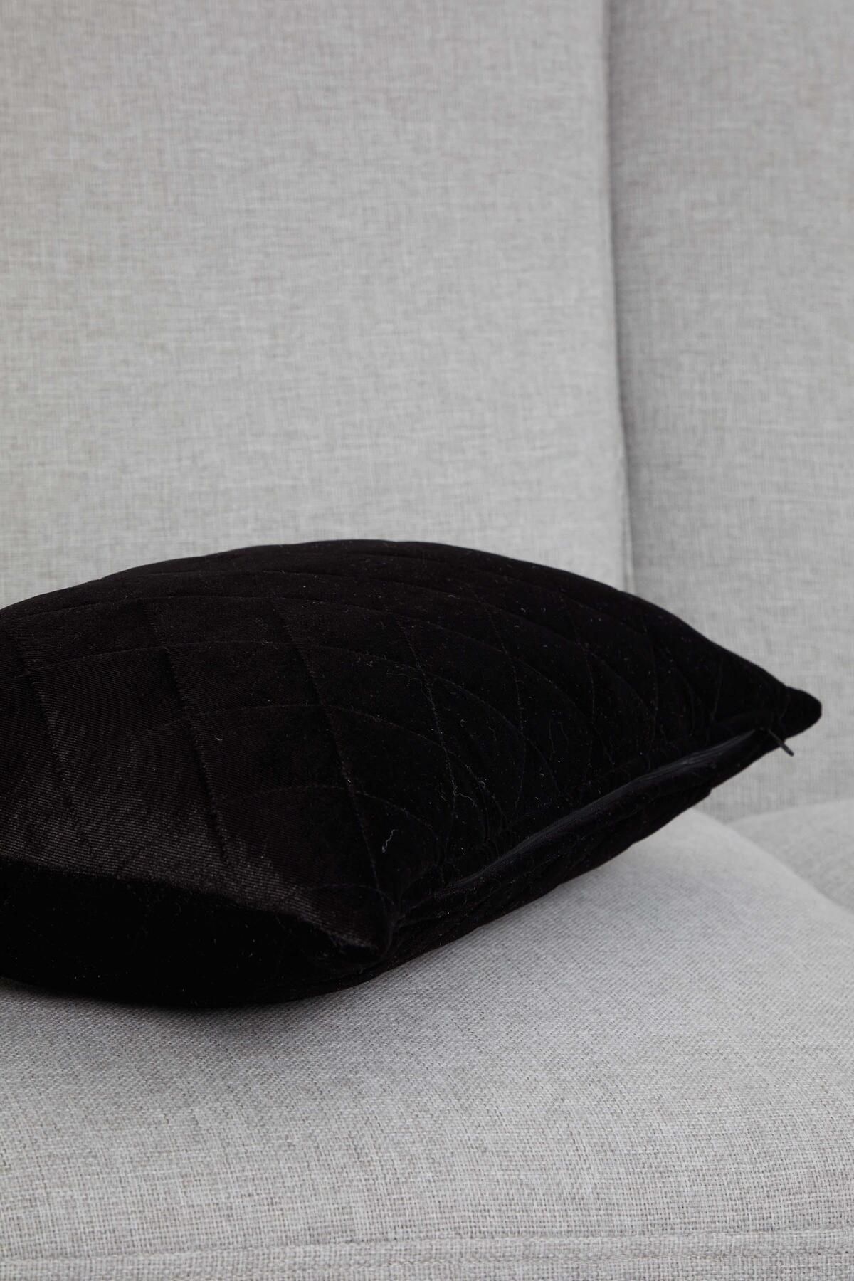 Aisha's Design-Black Velvet Throw Pillow Cover - K-329 5