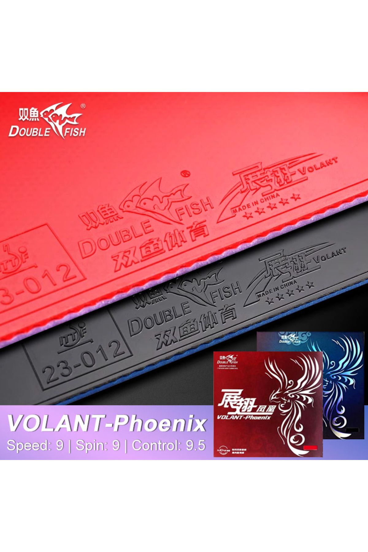 Choice-DOUBLE FISH VOLANT-Pheonix Table Tennis Rubber for Loop with Fast Attack Ping Pong Rubber with Pr... 2