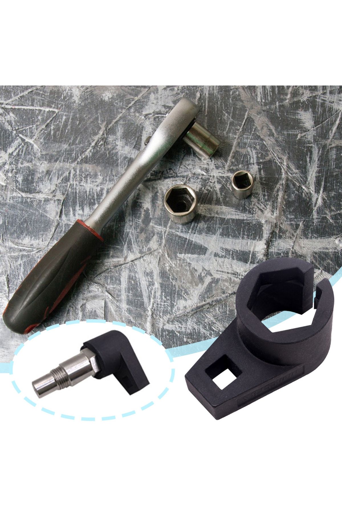 APWIKOGER-7/8 Inch/22mm Offset Oxygen Sensor Socket Wrench 3/8inch Drive O2 Remover Tool O2 Sensor Socket A... 6